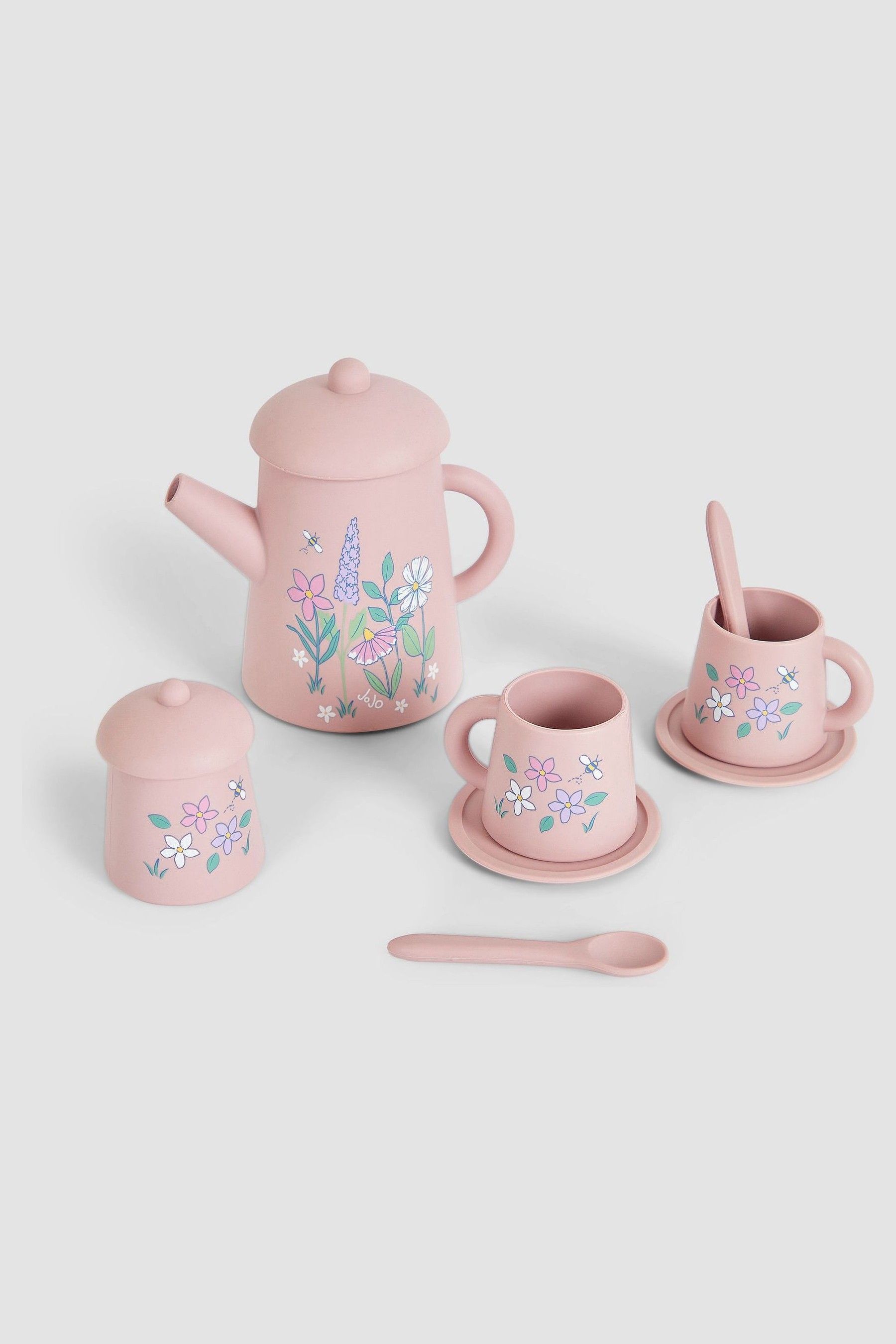 Buy JoJo Maman Bébé Pink Pretty Silicone Bath Toy Teaset from the Next ...