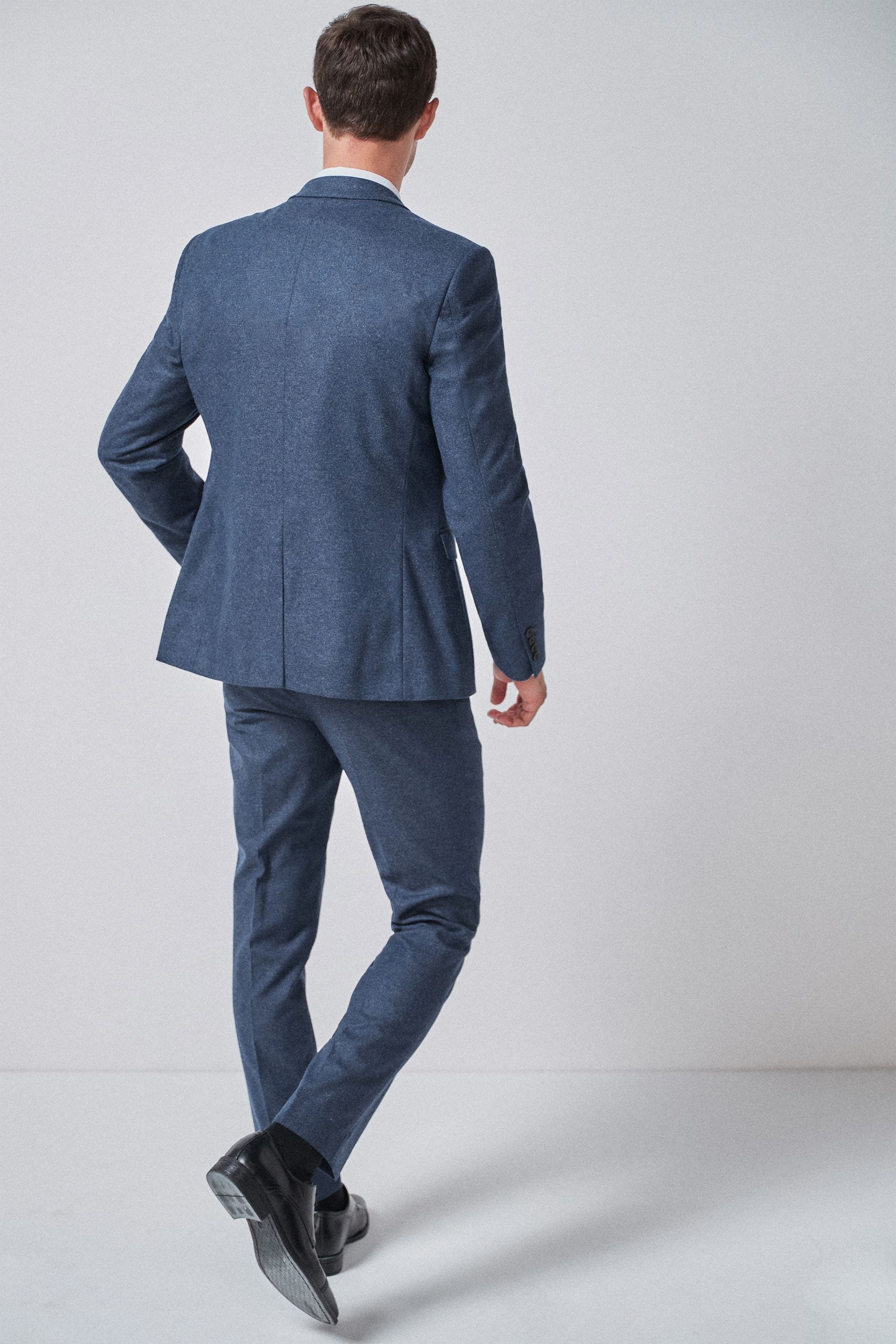 Buy Blue Wool Donegal Suit: Jacket from the Next UK online shop