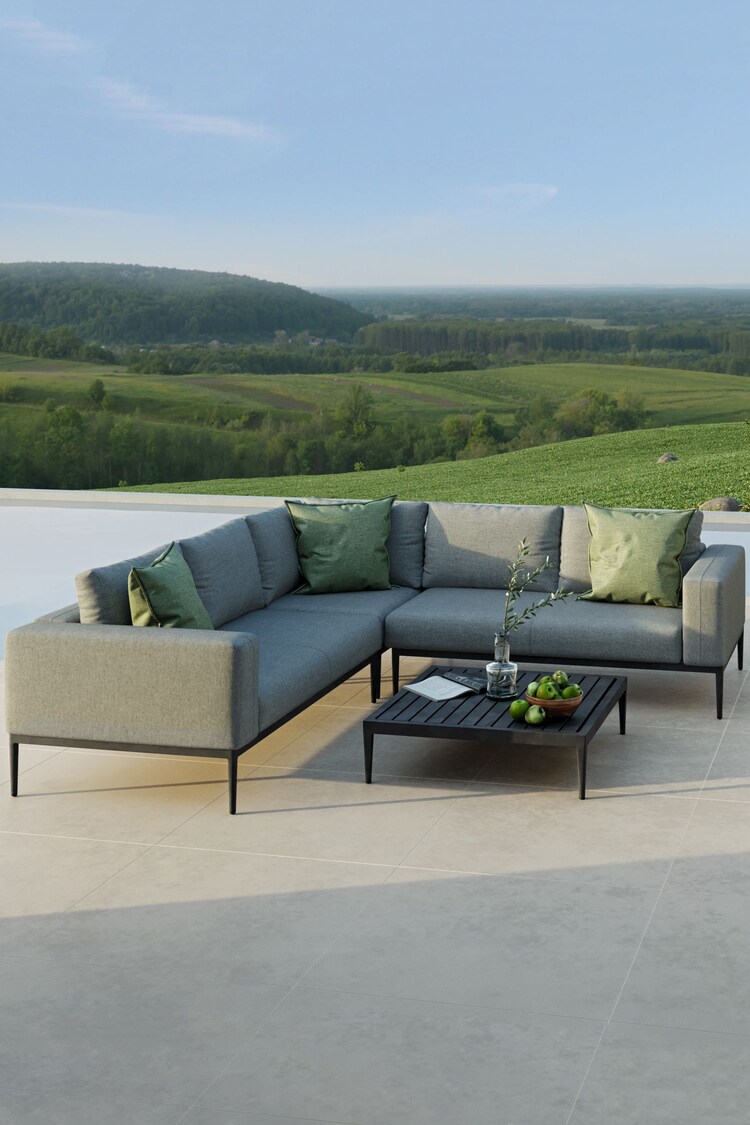 Maze Grey Garden Eve Corner Sofa In All Weather Fabric - Image 1 of 1