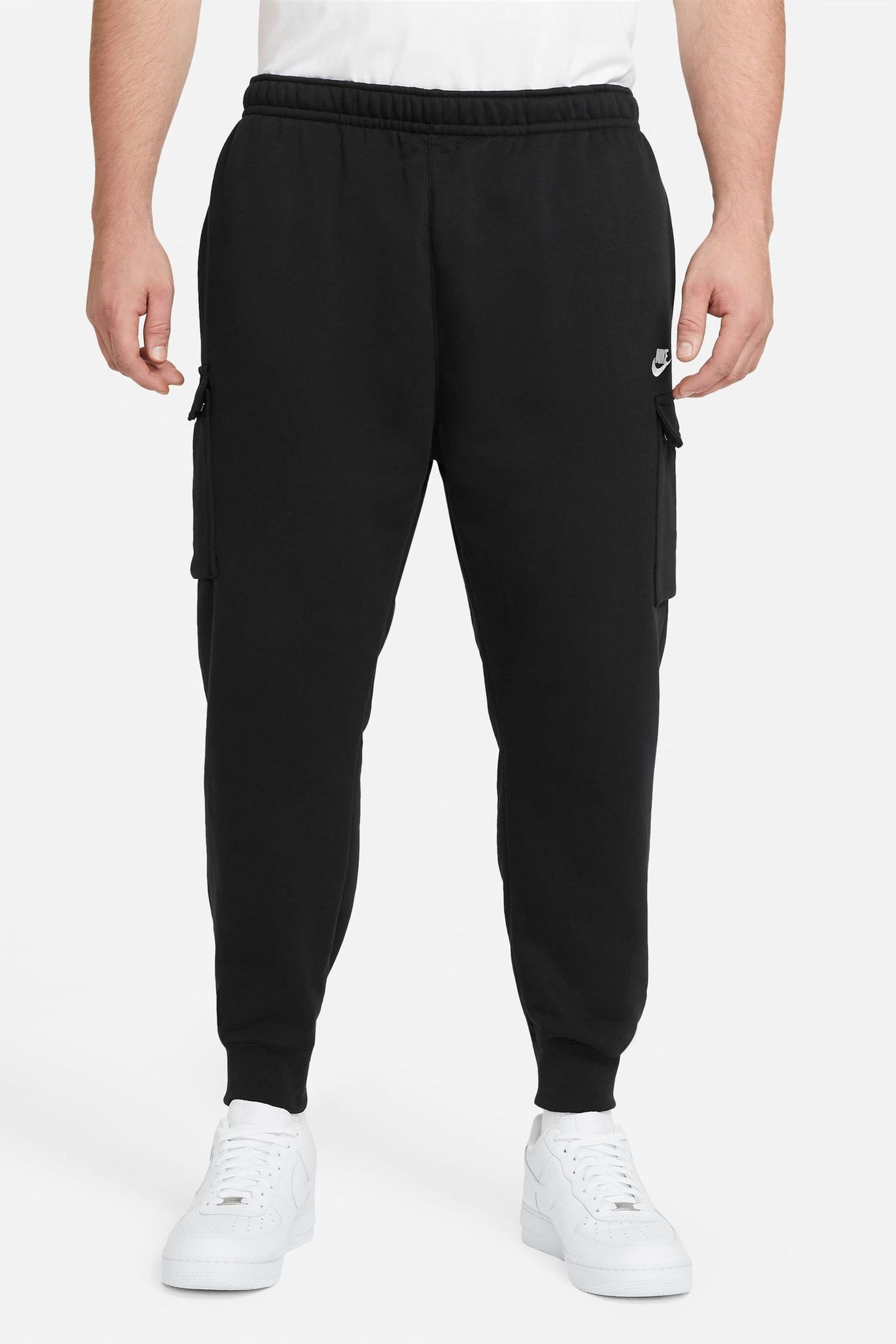 Buy Nike Black Club Cargo Joggers from the Next UK online shop