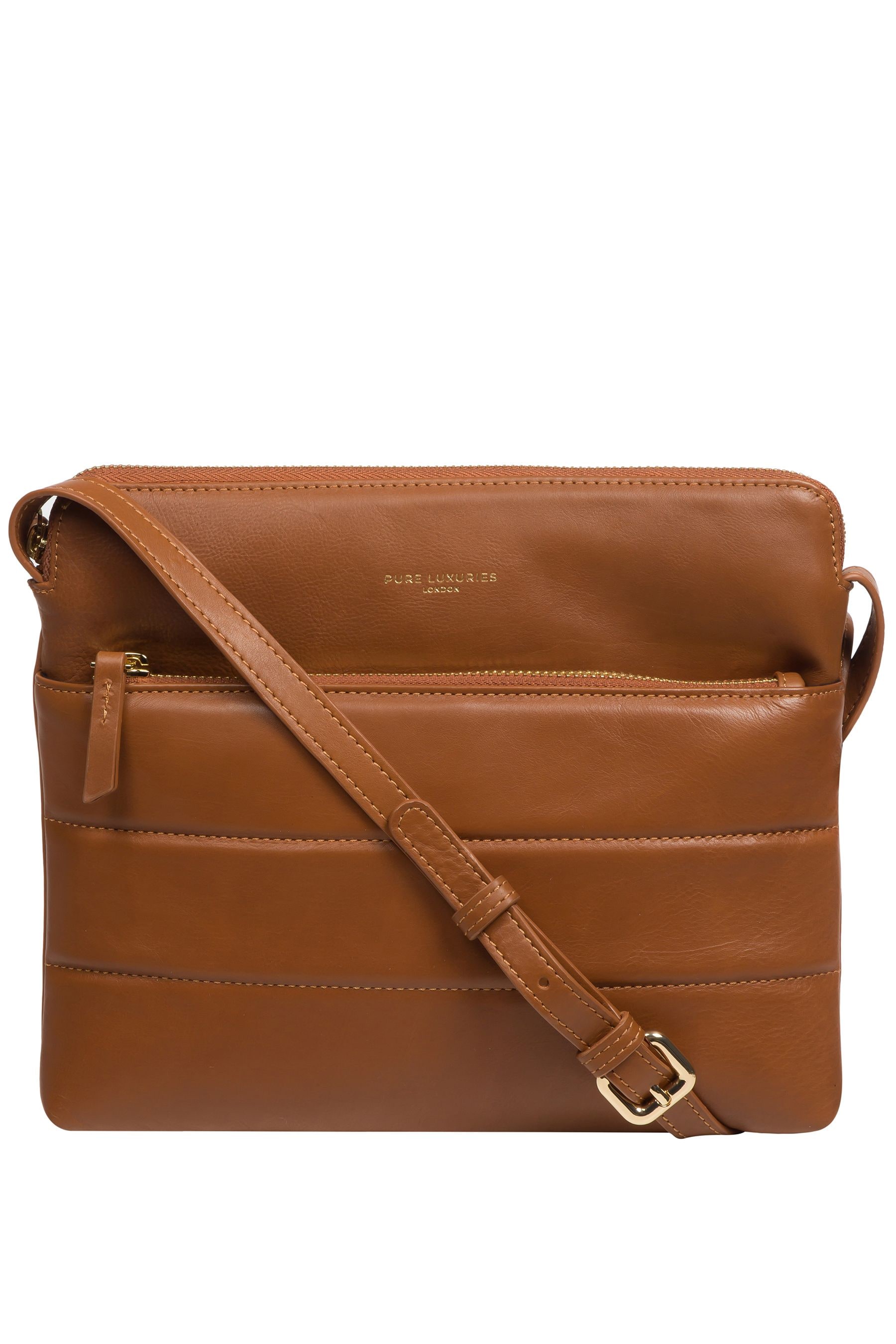 Buy Pure Luxuries London Finola Nappa Leather Cross-Body Bag from the ...