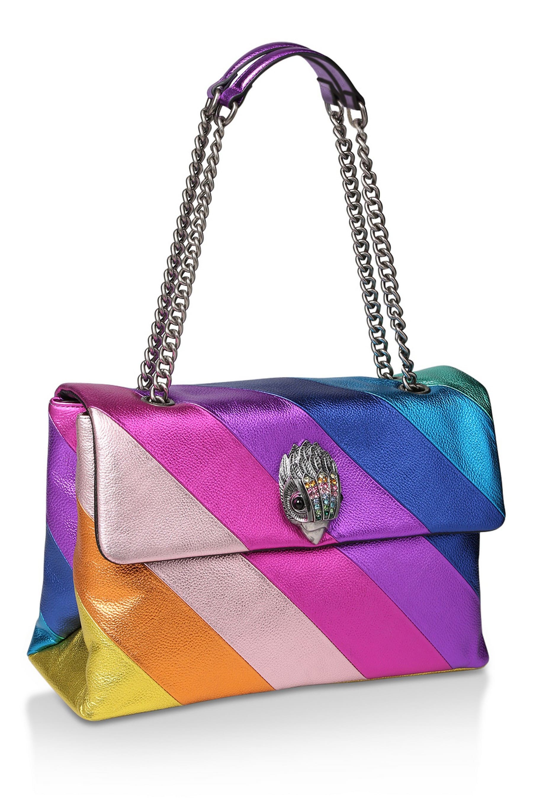 Buy Kurt Geiger London Pink Rainbow Leather XXL Kensington Bag from the ...