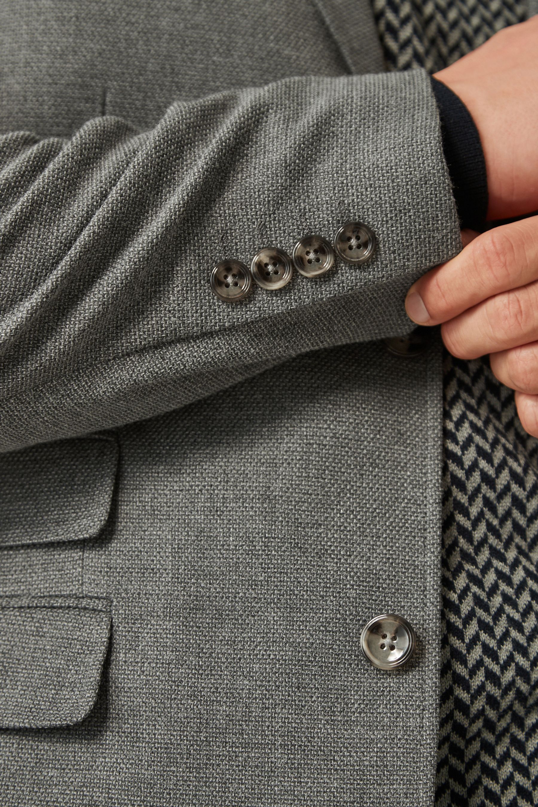Blazer Femme Next Taille UK 10 Gris - Occasion Très Bon état, Style Travail, Avec épaulettes