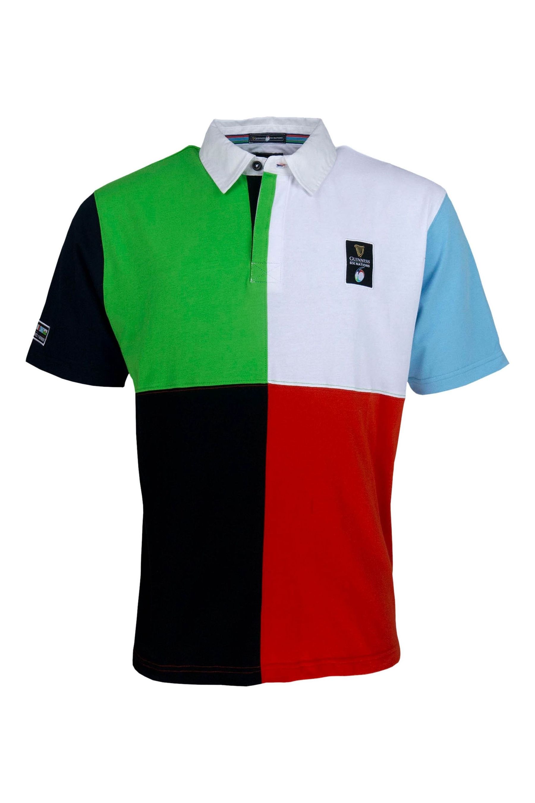 Buy Fanatics Guinness Six Nations Quartered Short Sleeved Rugby Polo Shirt from the Next UK