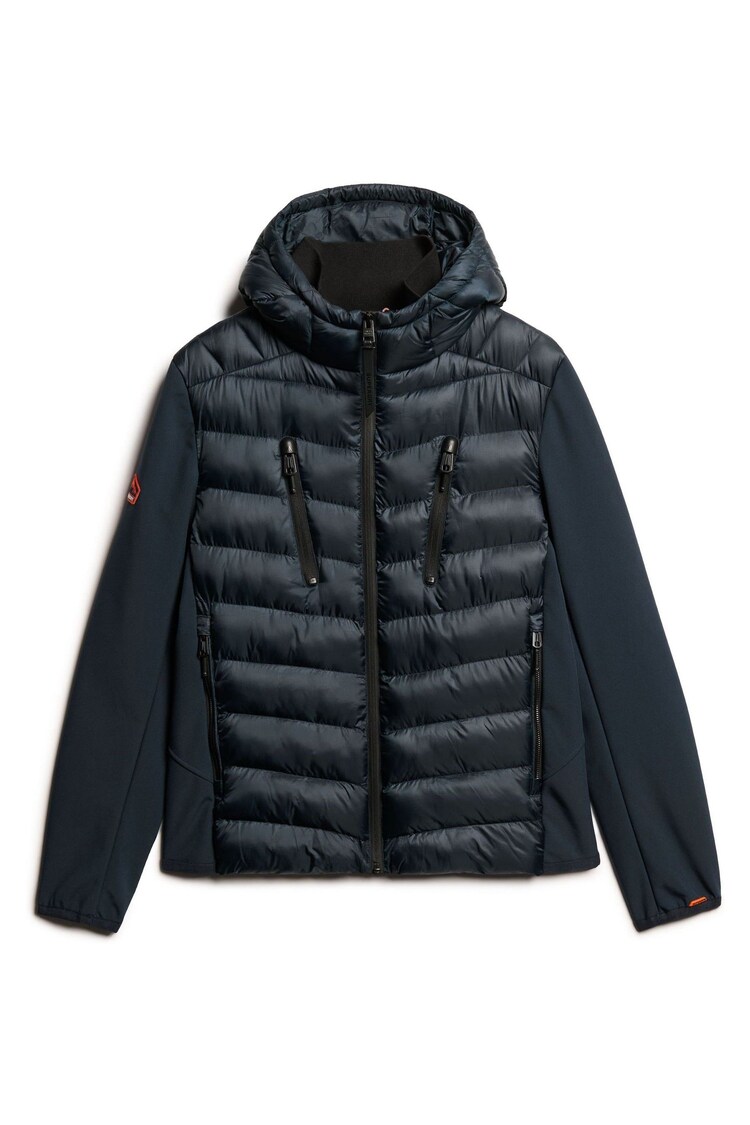 Superdry Eclipse Navy Hooded Storm Softshell Jacket - Image 1 of 1