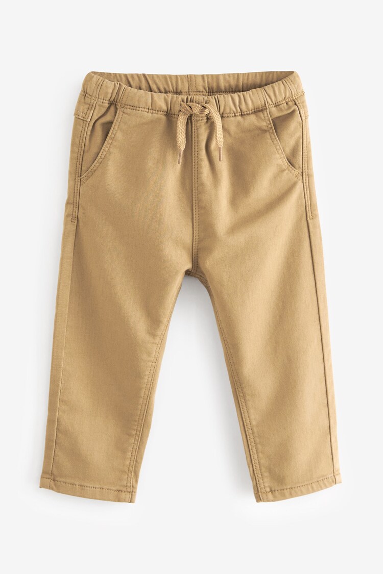 Tan Brown Super Soft Pull-On Jeans With Stretch (3mths-7yrs) - Image 1 of 1