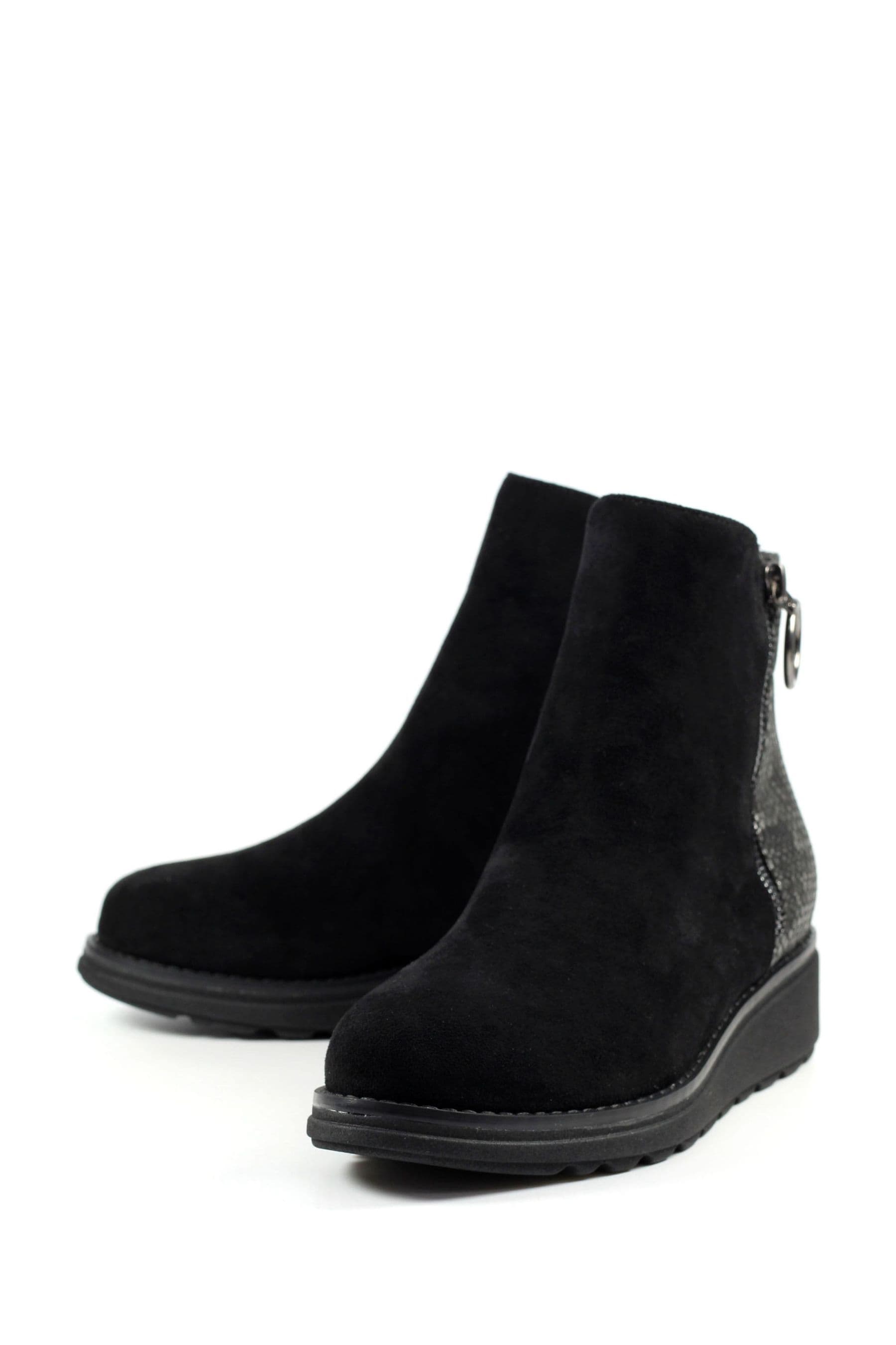 Buy Lunar Alder Wedge Black Ankle Boots from the Next UK online shop