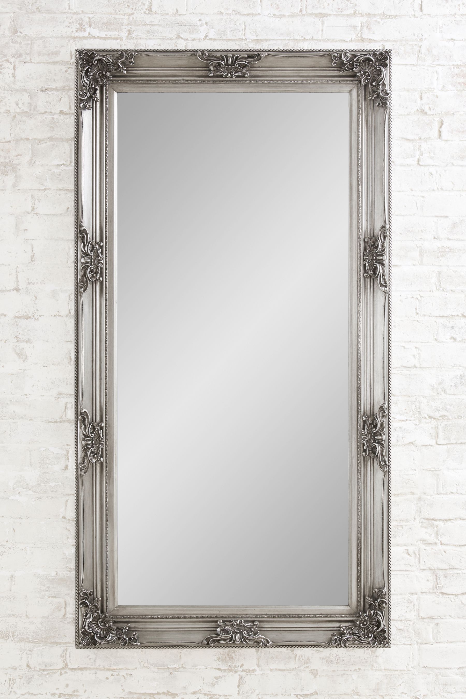 Buy Gallery Home Pewter Grey Isabella Floor Mirror By Gallery from the