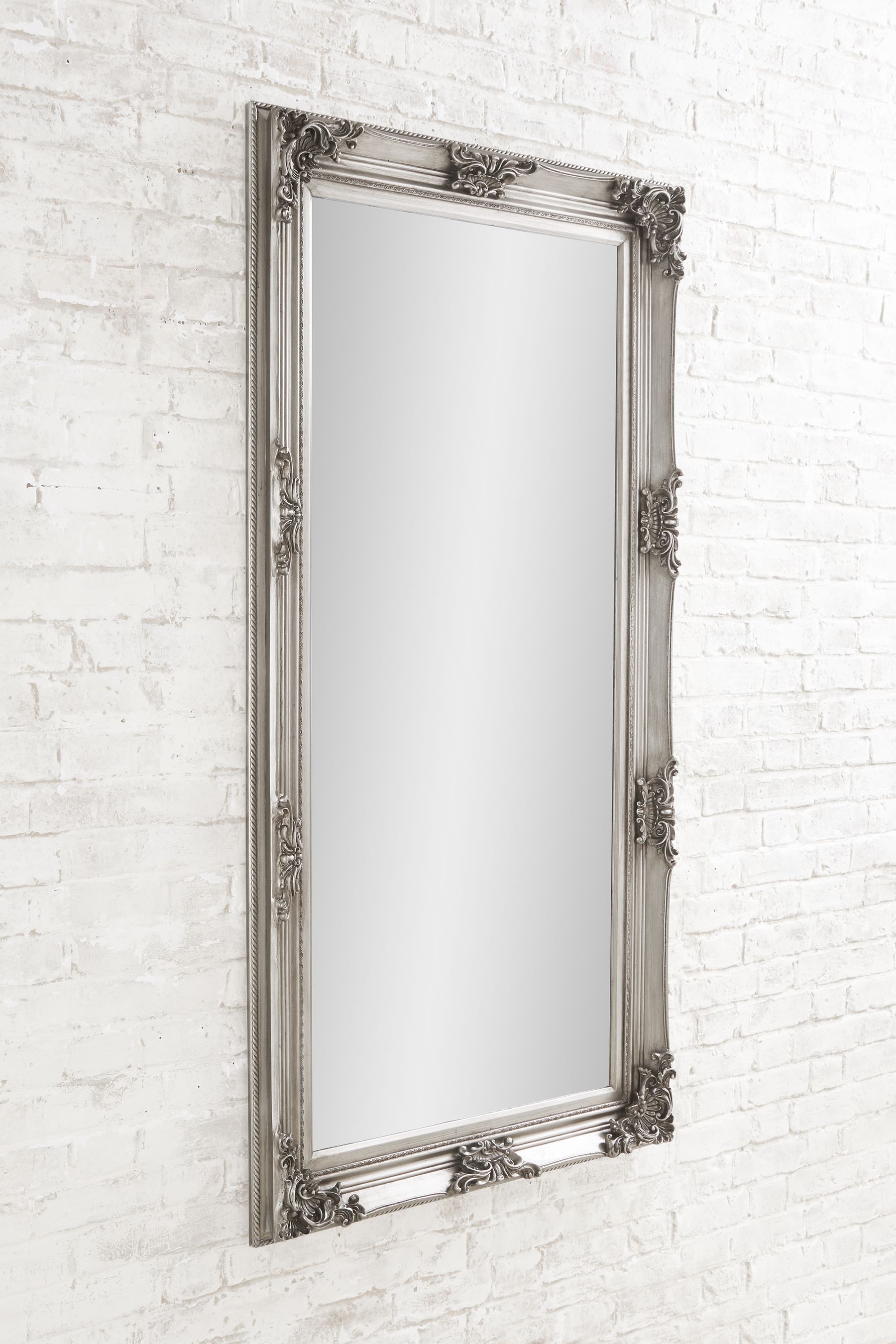 Buy Gallery Home Pewter Grey Isabella Floor Mirror By Gallery from the