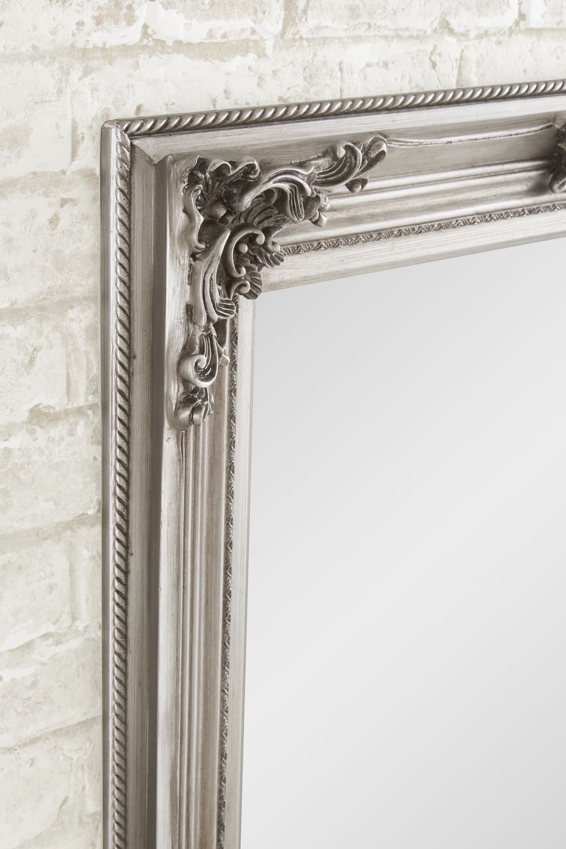 Buy Gallery Home Pewter Grey Isabella Floor Mirror By Gallery from the