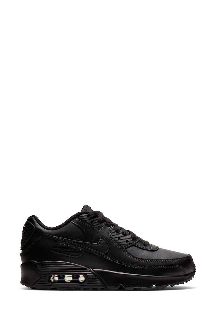 Nike Black Air Max 90 Youth Trainers - Image 1 of 1