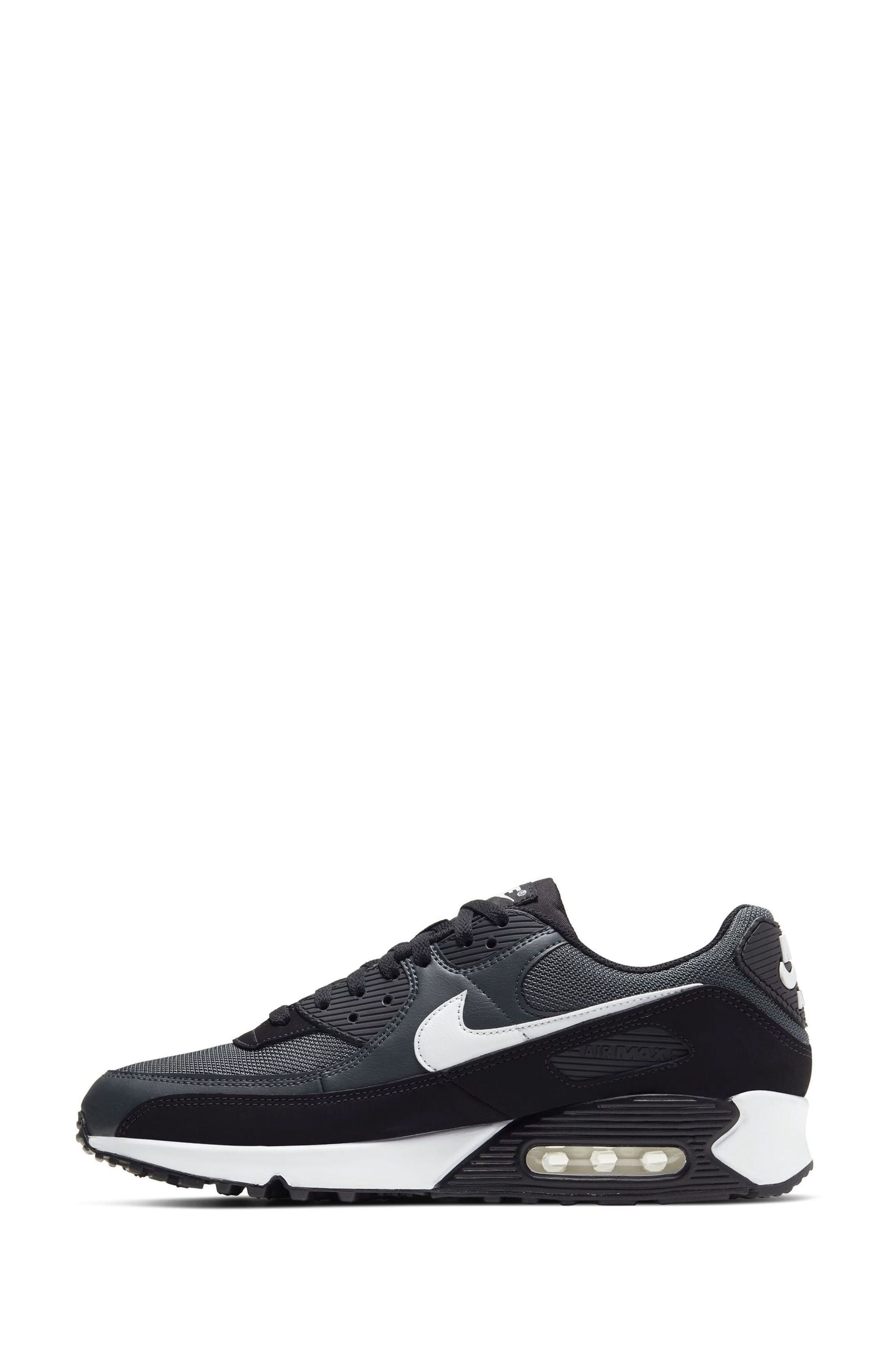 Buy Nike Black/White Air Max 90 Trainers from the Next UK online shop