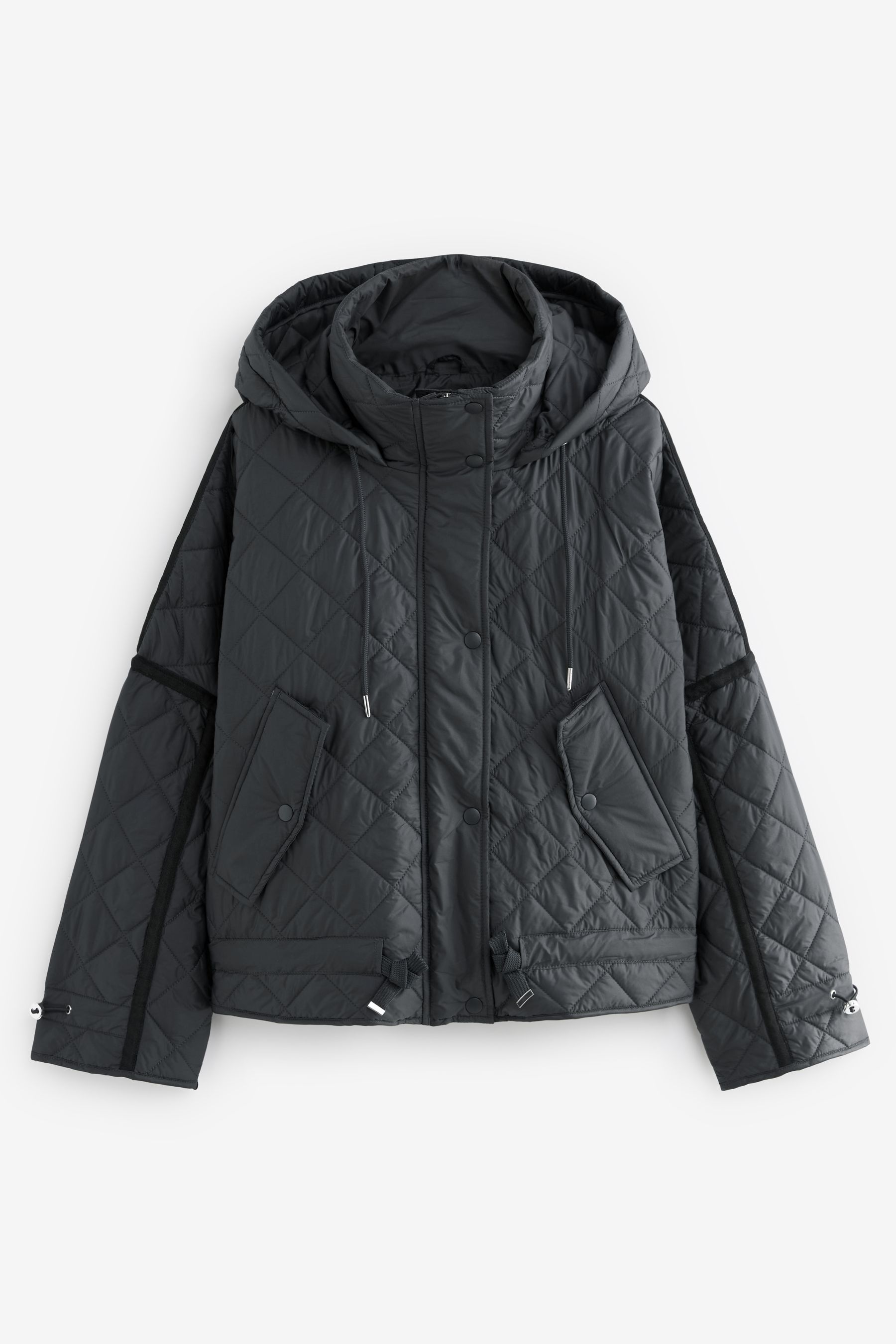 Buy Slate Grey Short Quilted Jacket from Next Luxembourg
