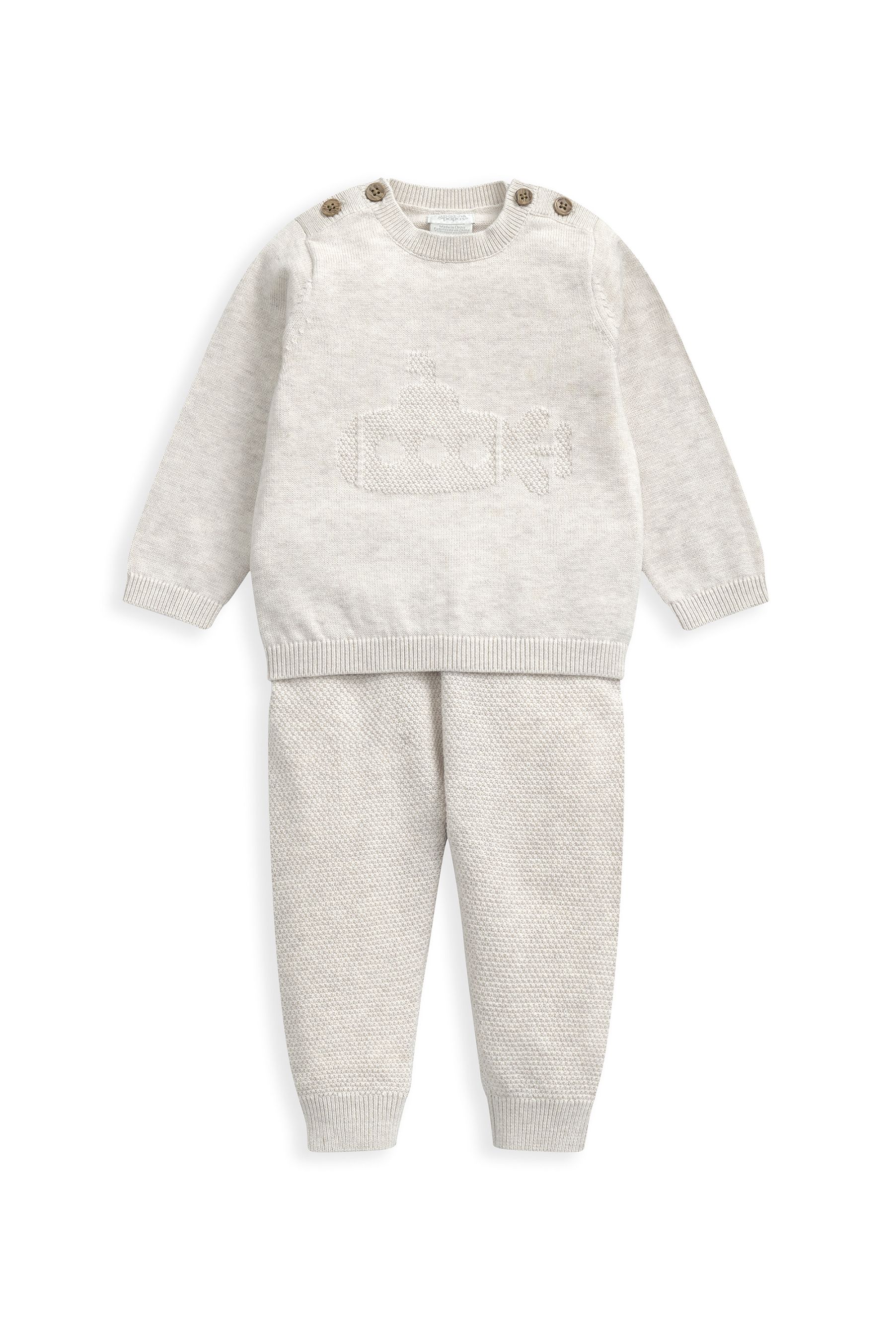 Buy Mamas & Papas Hello World Knit 2 Piece Set from the Next UK online shop