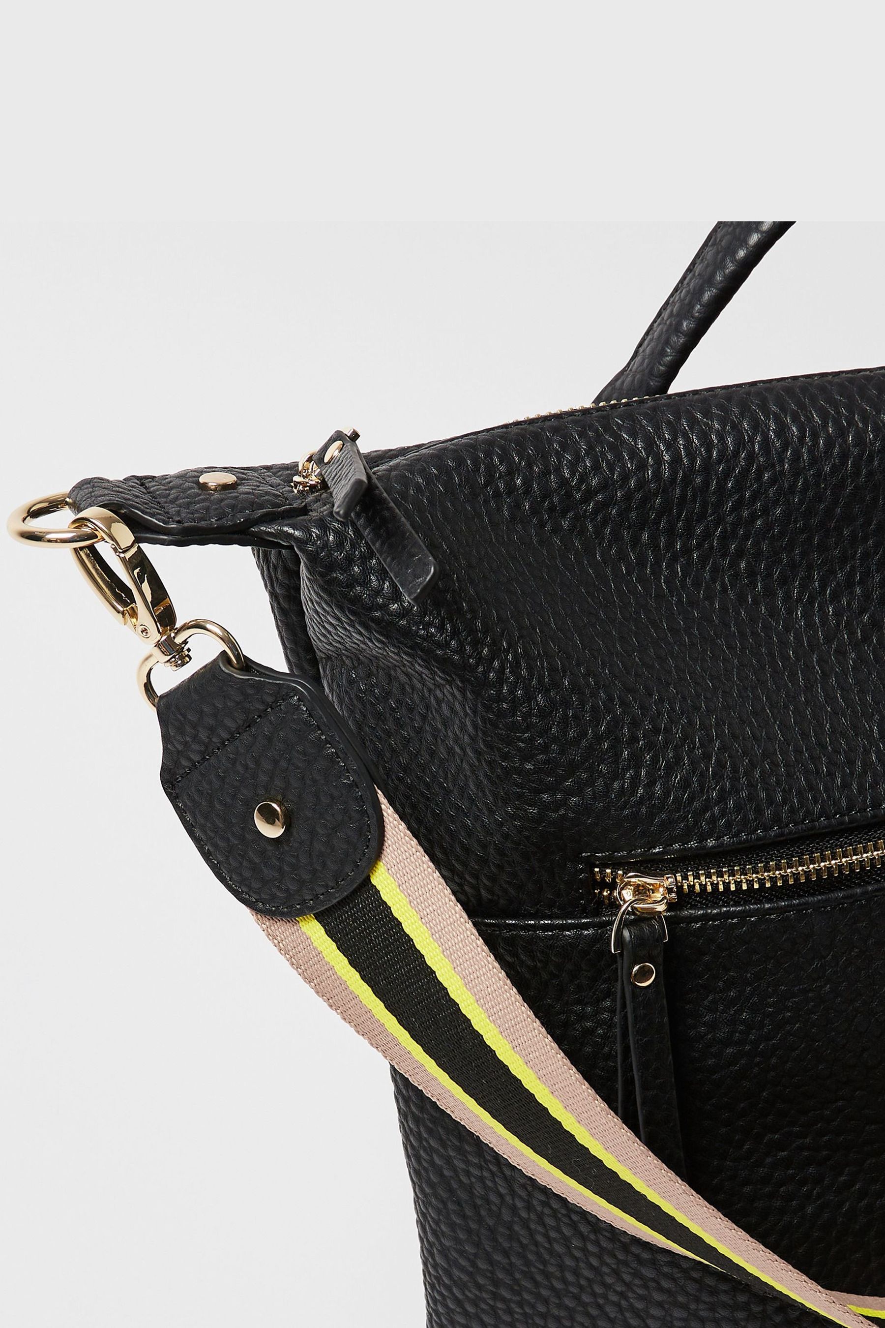 Buy Oliver Bonas Ethel Stripe Black Backpack from the Next UK online shop