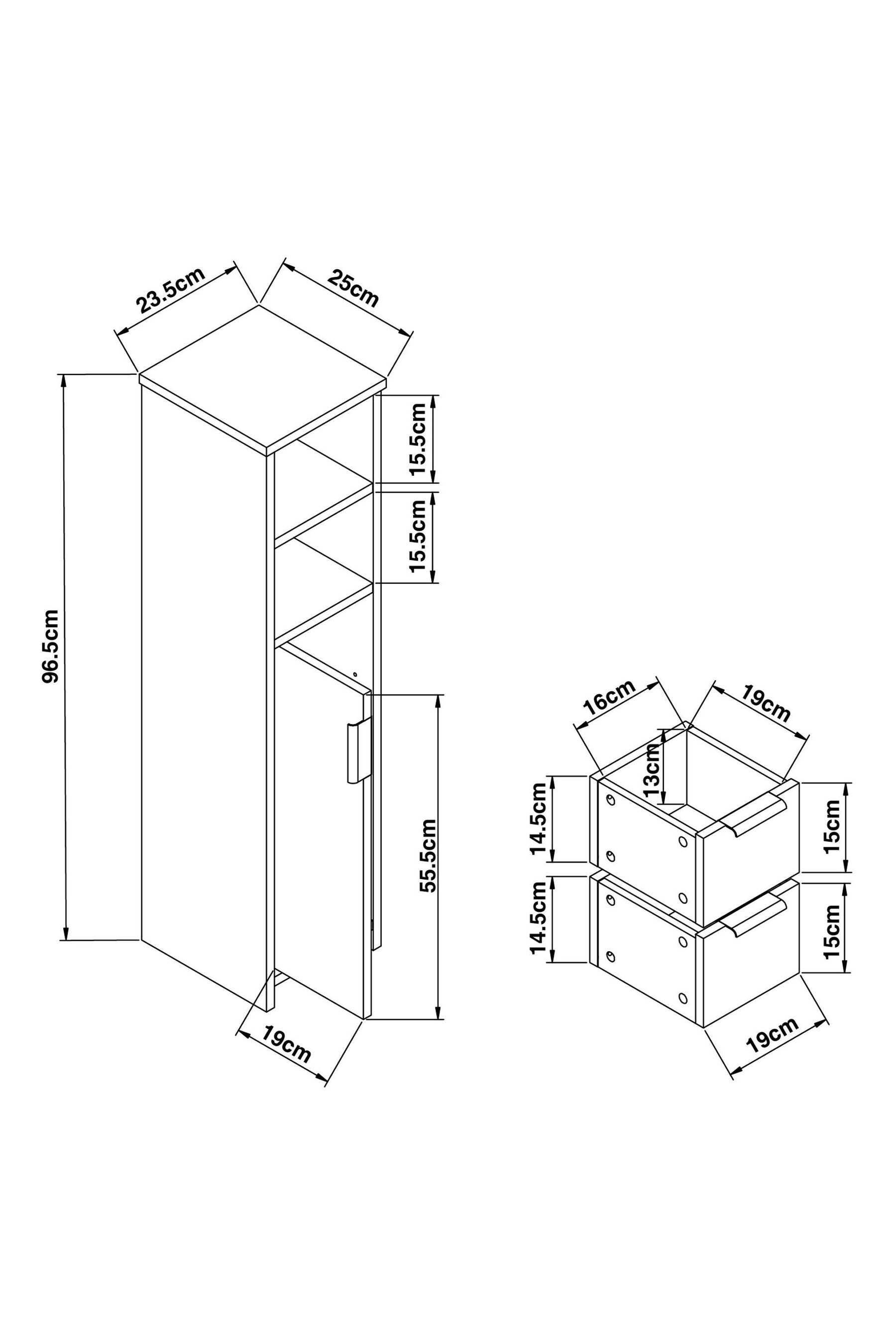 Buy Grey Bronx Mid Storage Unit from Next Ireland
