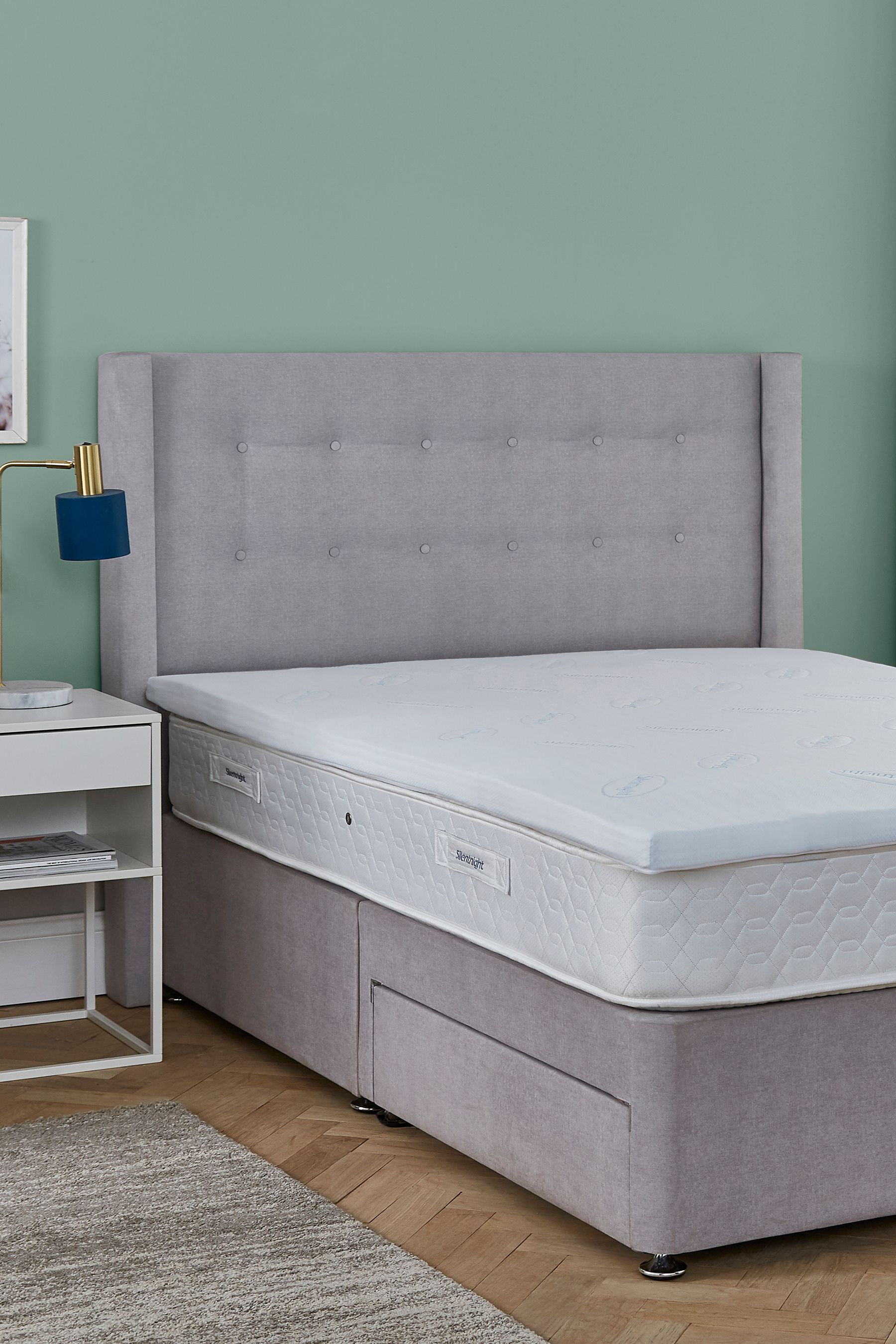 Buy Silentnight White 7cm Impress Deep Memory Foam Mattress Topper from