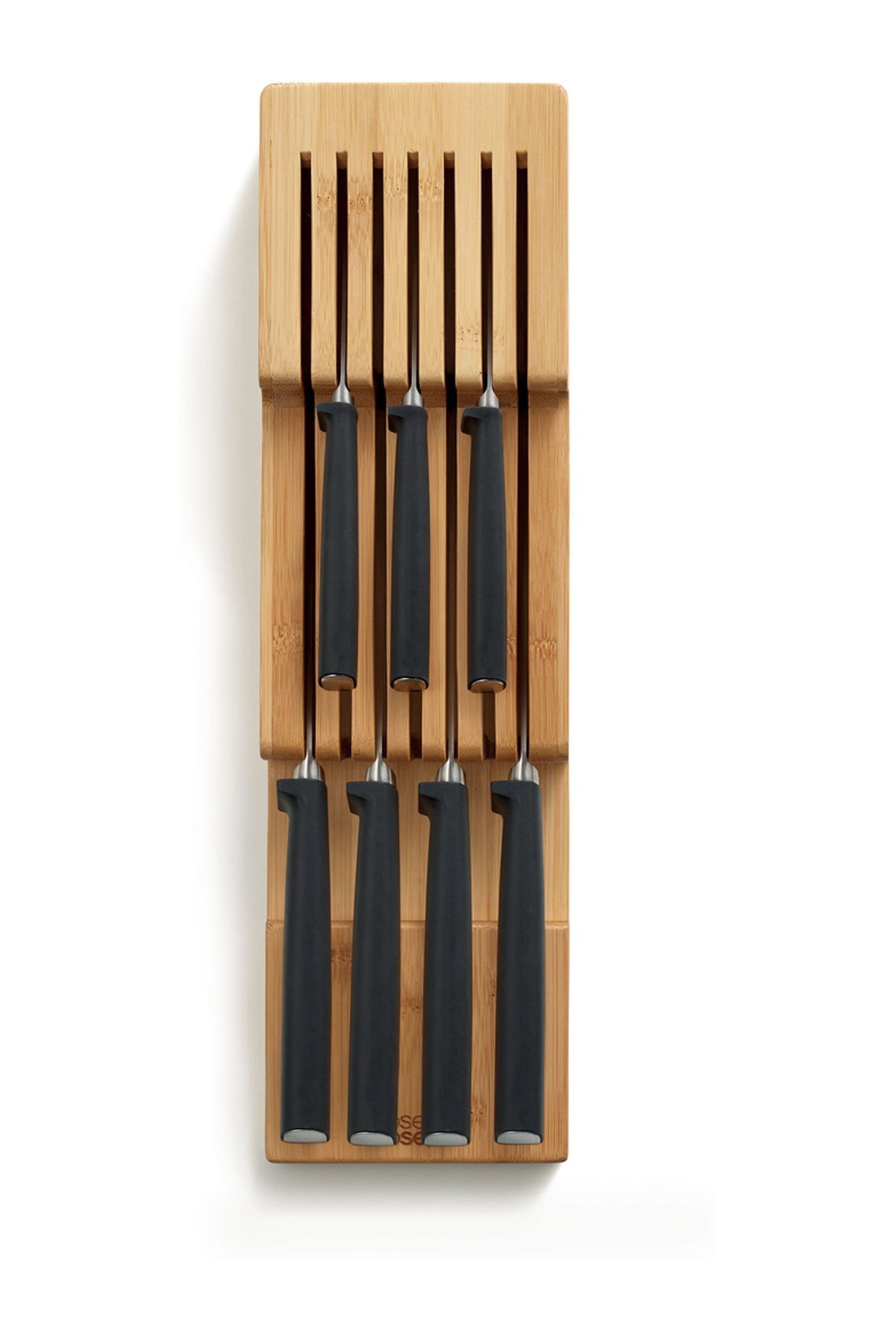 Buy Joseph Joseph Brown DrawerStore Bamboo 2 Tier Knife Organiser from