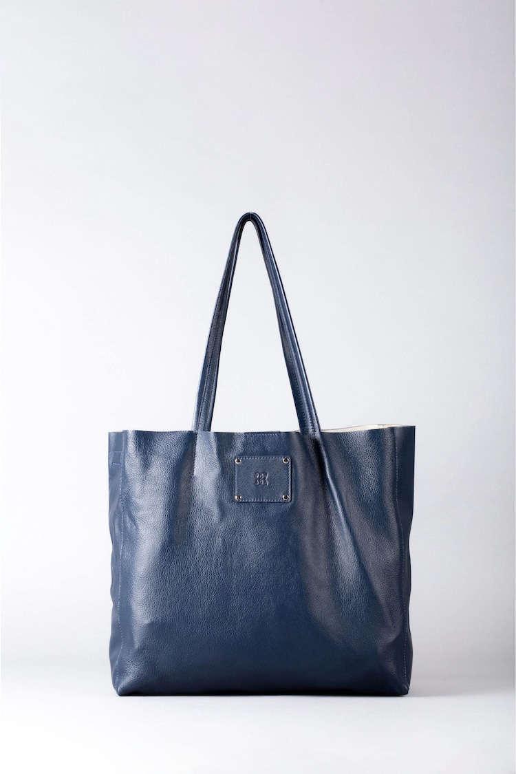 Lakeland Leather Blue Tarn Leather Bucket Bag - Image 1 of 1