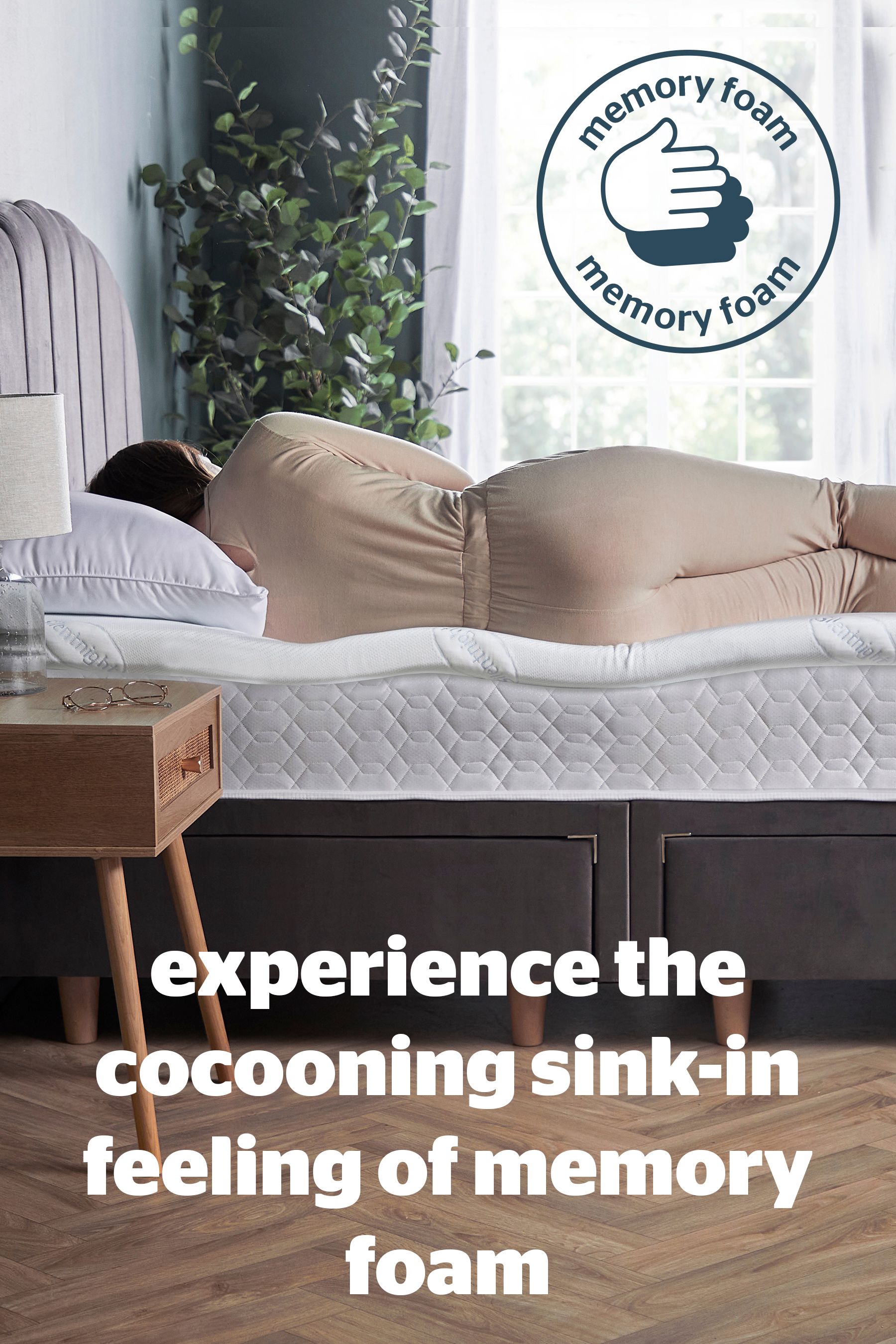 Buy Silentnight White Impress 5cm Memory Foam Mattress Topper from the