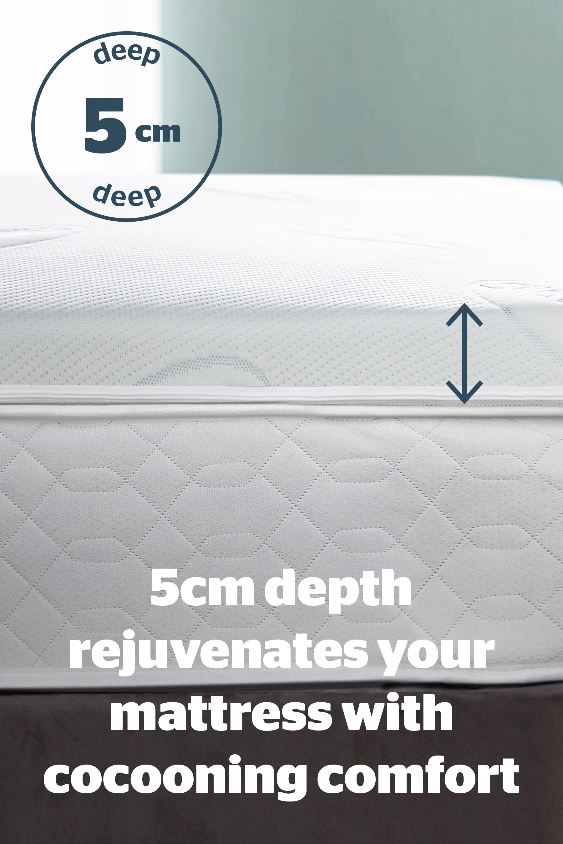 Buy Silentnight White Impress 5cm Memory Foam Mattress Topper from the