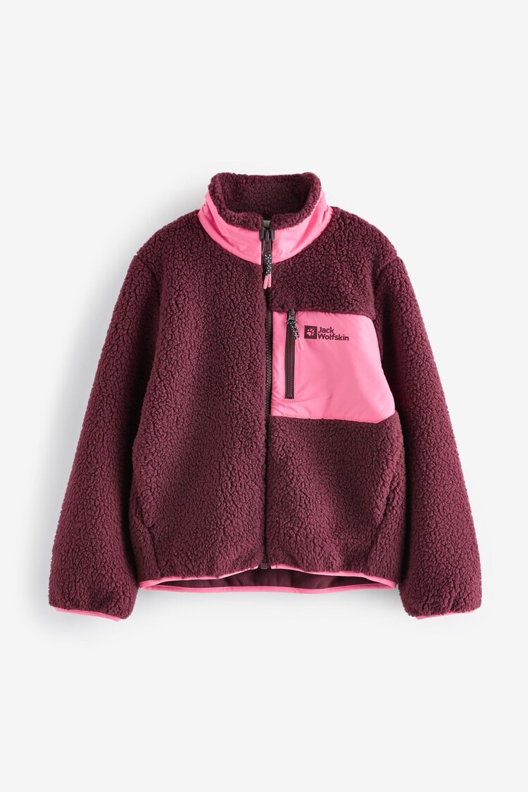 Jack Wolfskin Pink Ice Curl Contrast Pocket FZ Fleece - Image 1 of 1