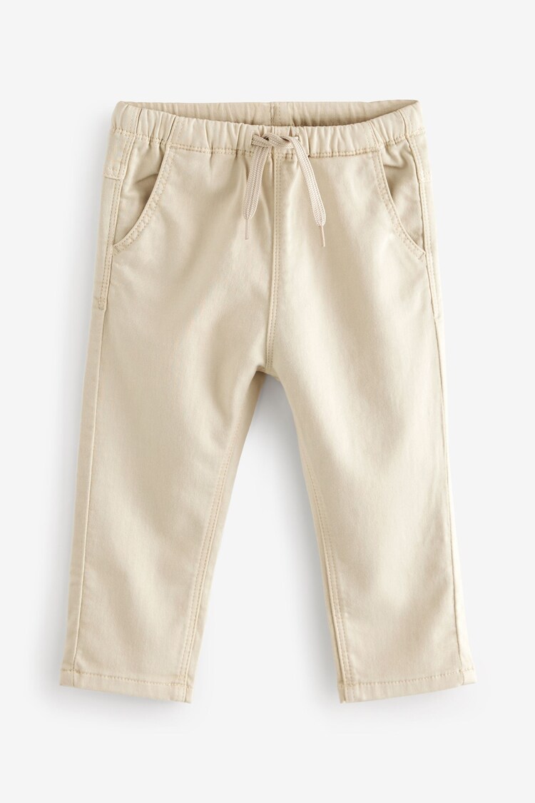 Ecru Cream Super Soft Pull-On Jeans With Stretch (3mths-7yrs) - Image 1 of 1