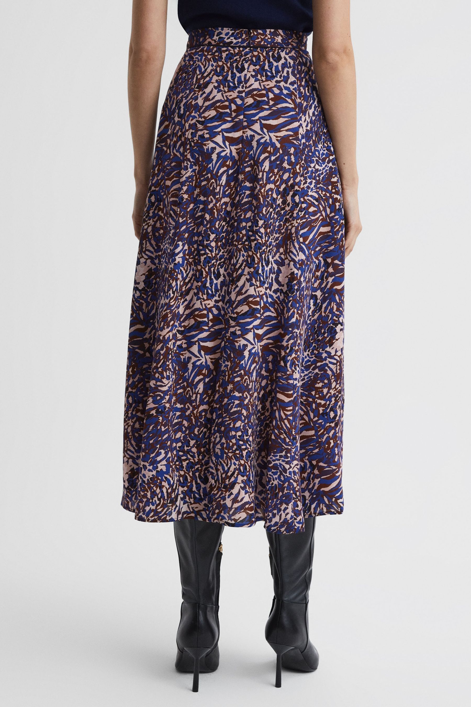 Buy Reiss Katia Printed Midi Skirt from the Next UK online shop