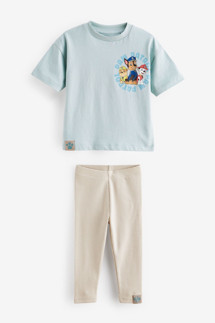 Blue Paw Patrol 100% Cotton T-Shirt and Leggings Set (3mths-8yrs) - Image 1 of 1