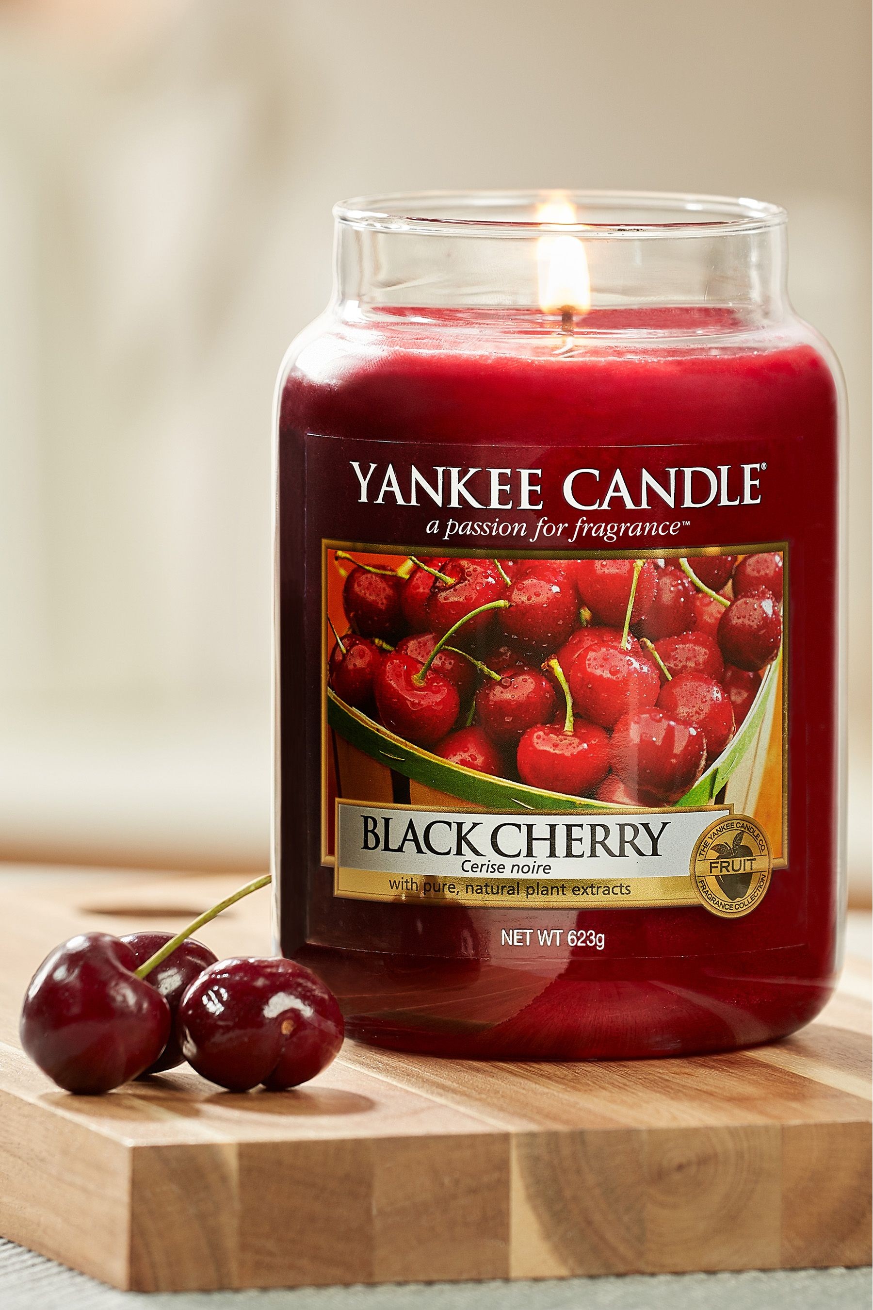 Buy Yankee Candle Red Classic Large Black Cherry Scented Candle from
