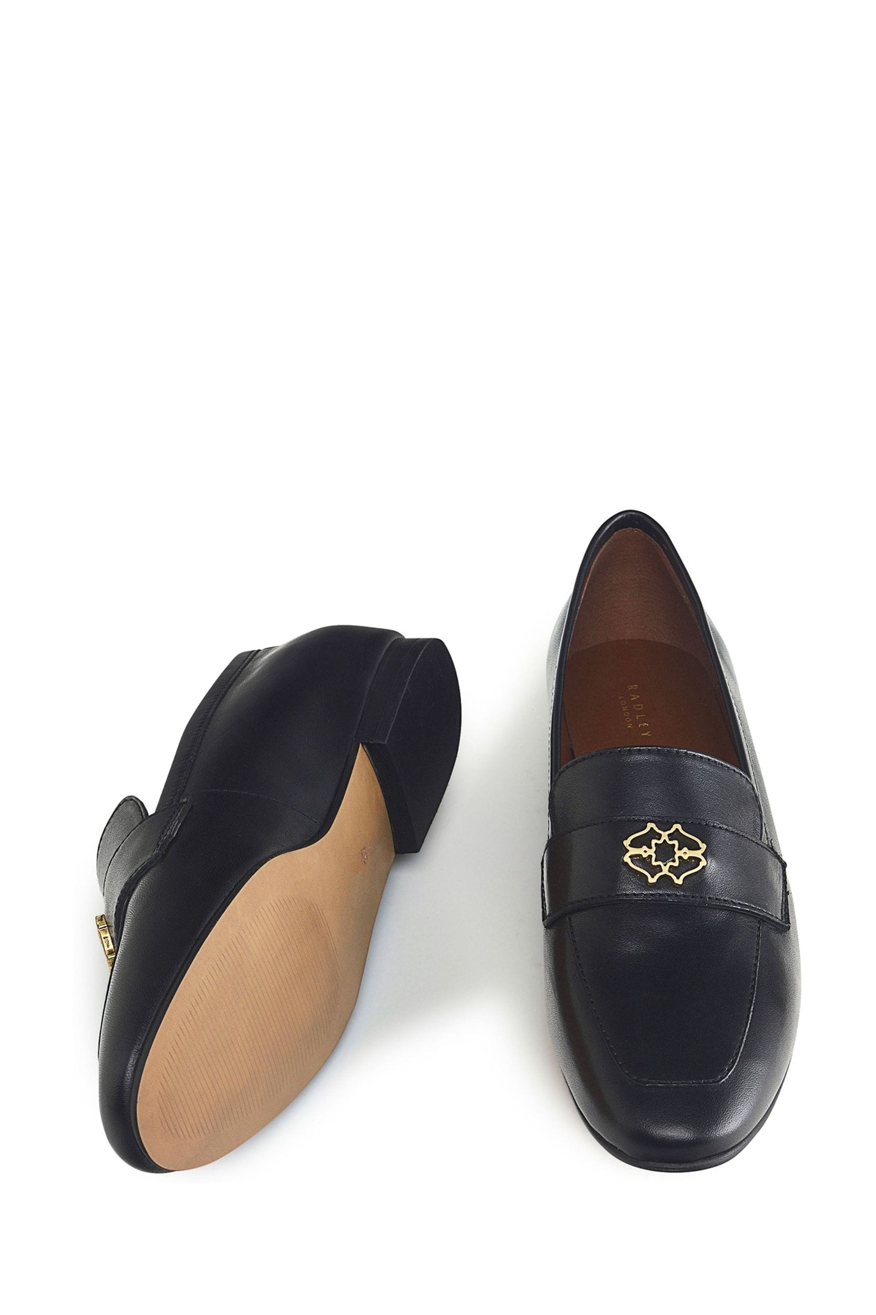 Buy Radley London Trinity Street Black Heirloom Loafers from the Next