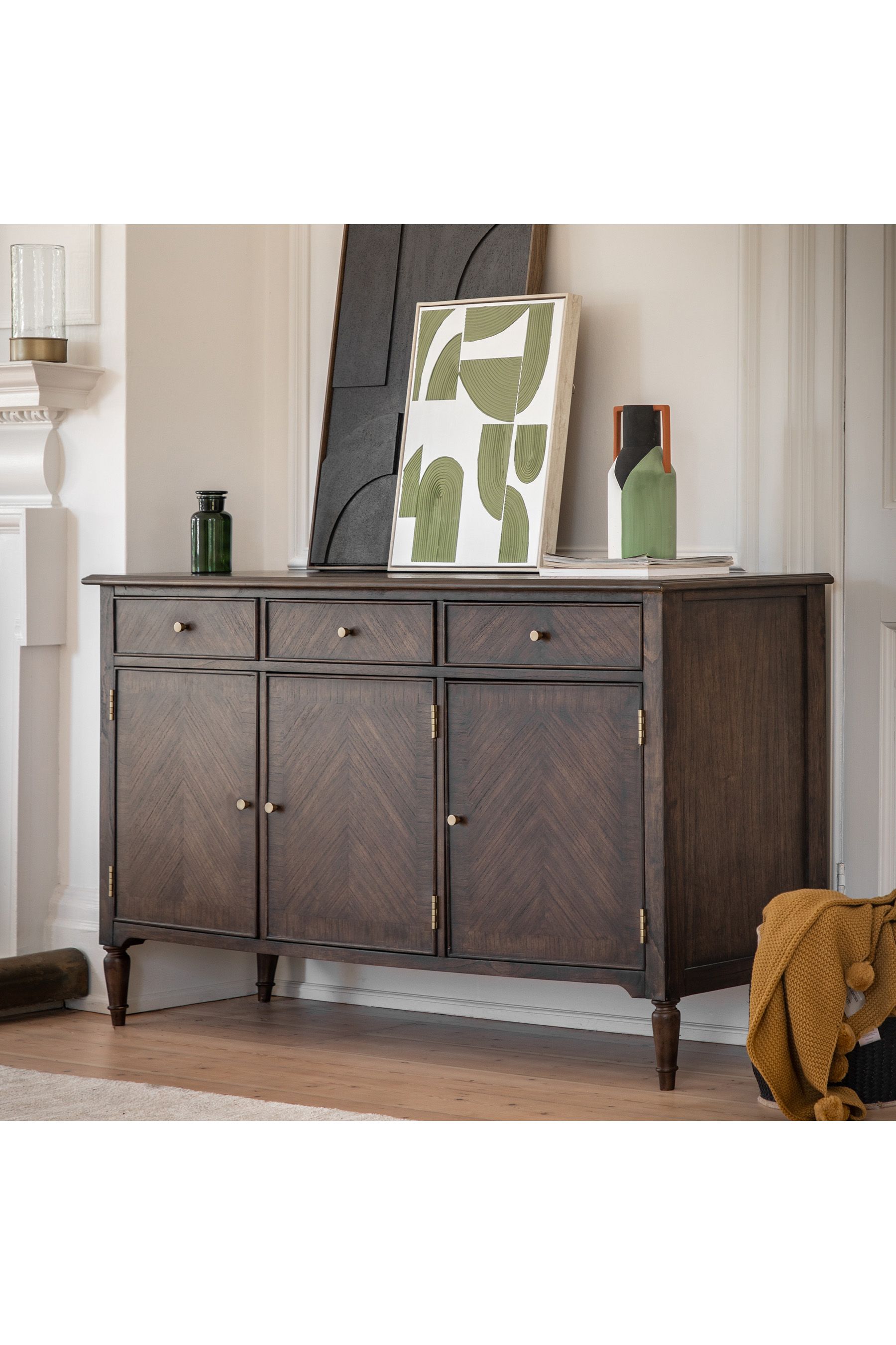Buy Gallery Home Brown Maddy 3 Door/3 Drawer Sideboard from the Next UK