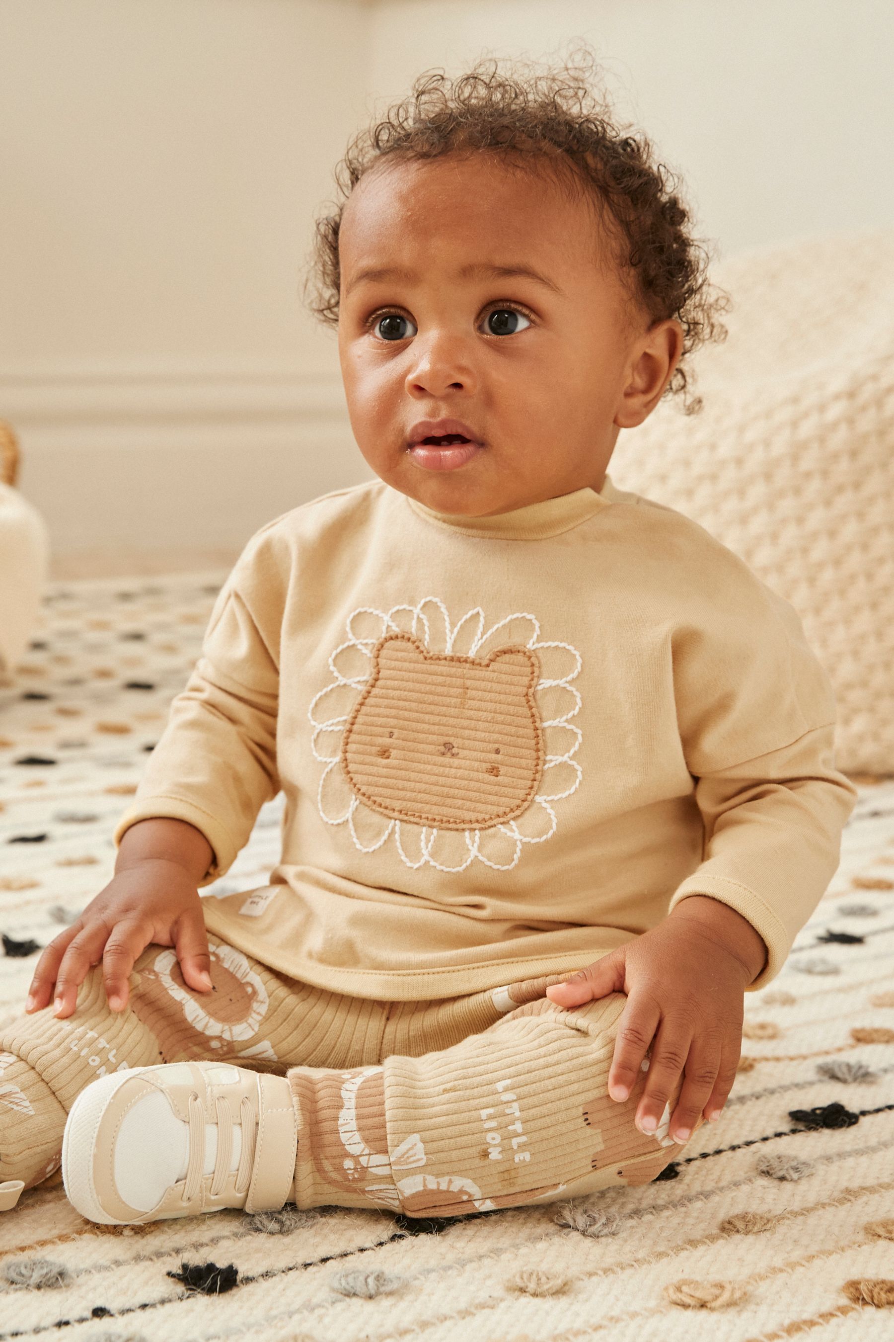 Buy Ochre Yellow/Mint Green Character Baby TShirts And Leggings 6