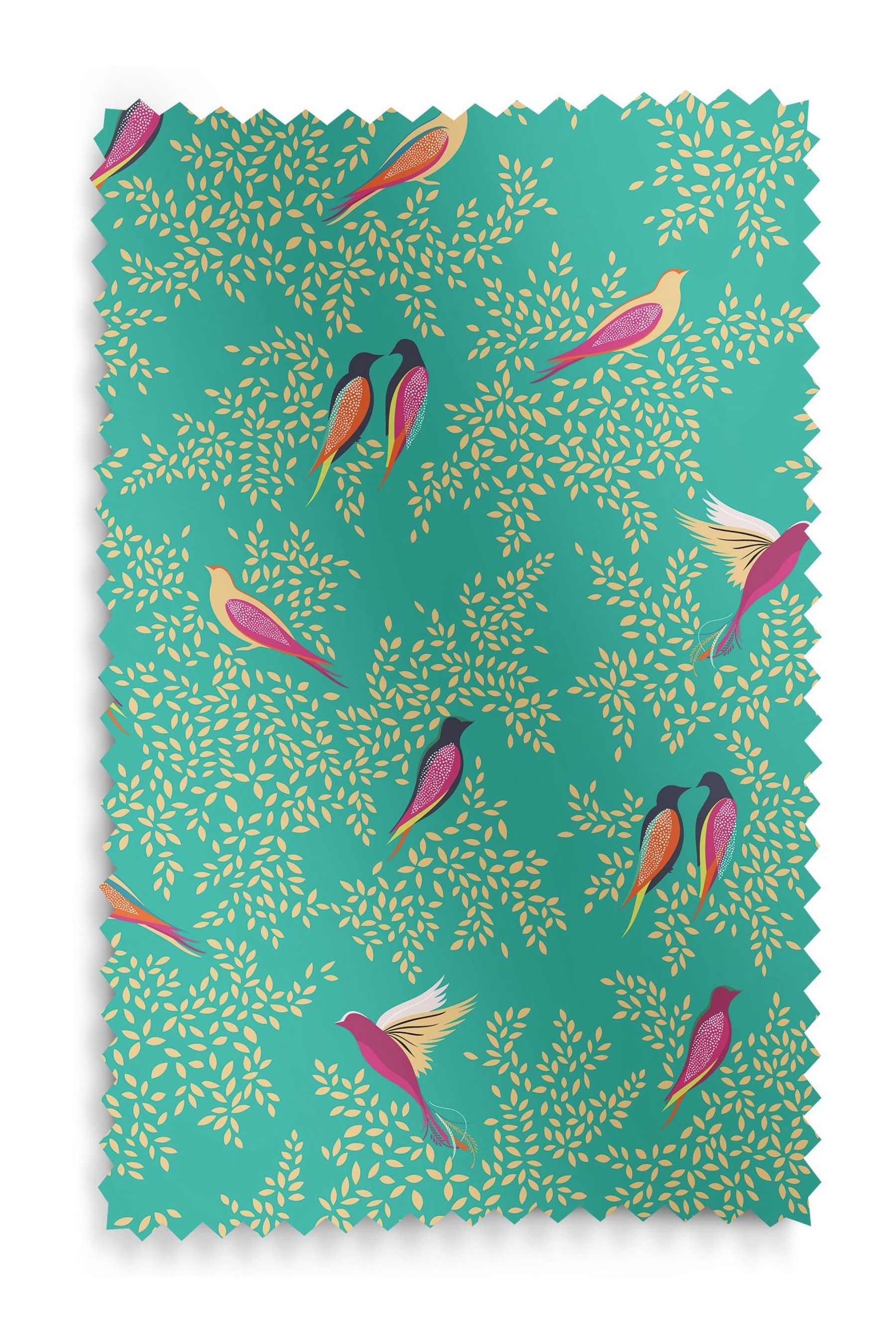 Buy Sara Miller Green Green Birds Made to Measure Roller Blinds from