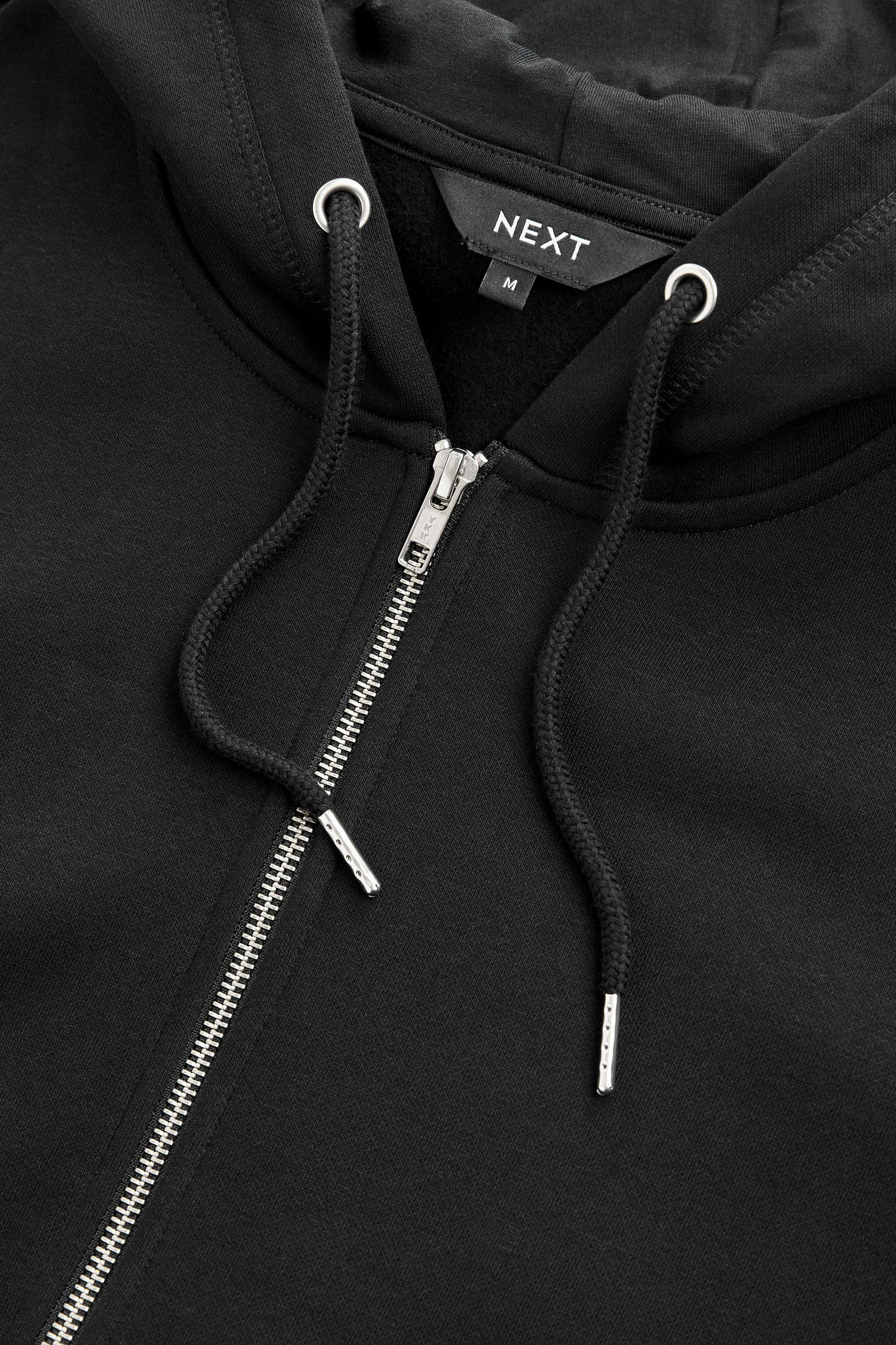 Buy Black Zip Through Hoodie from the Next UK online shop