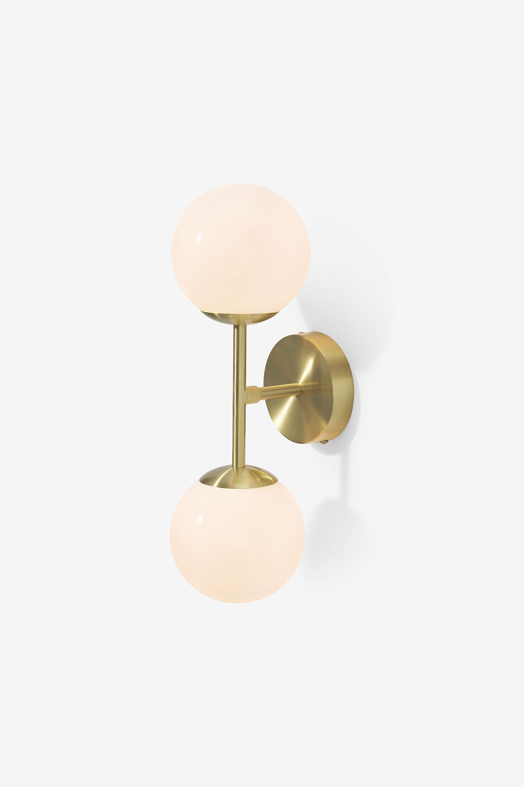Buy MADE.COM Brass/Opal Globe Wall Light from the Next UK online shop