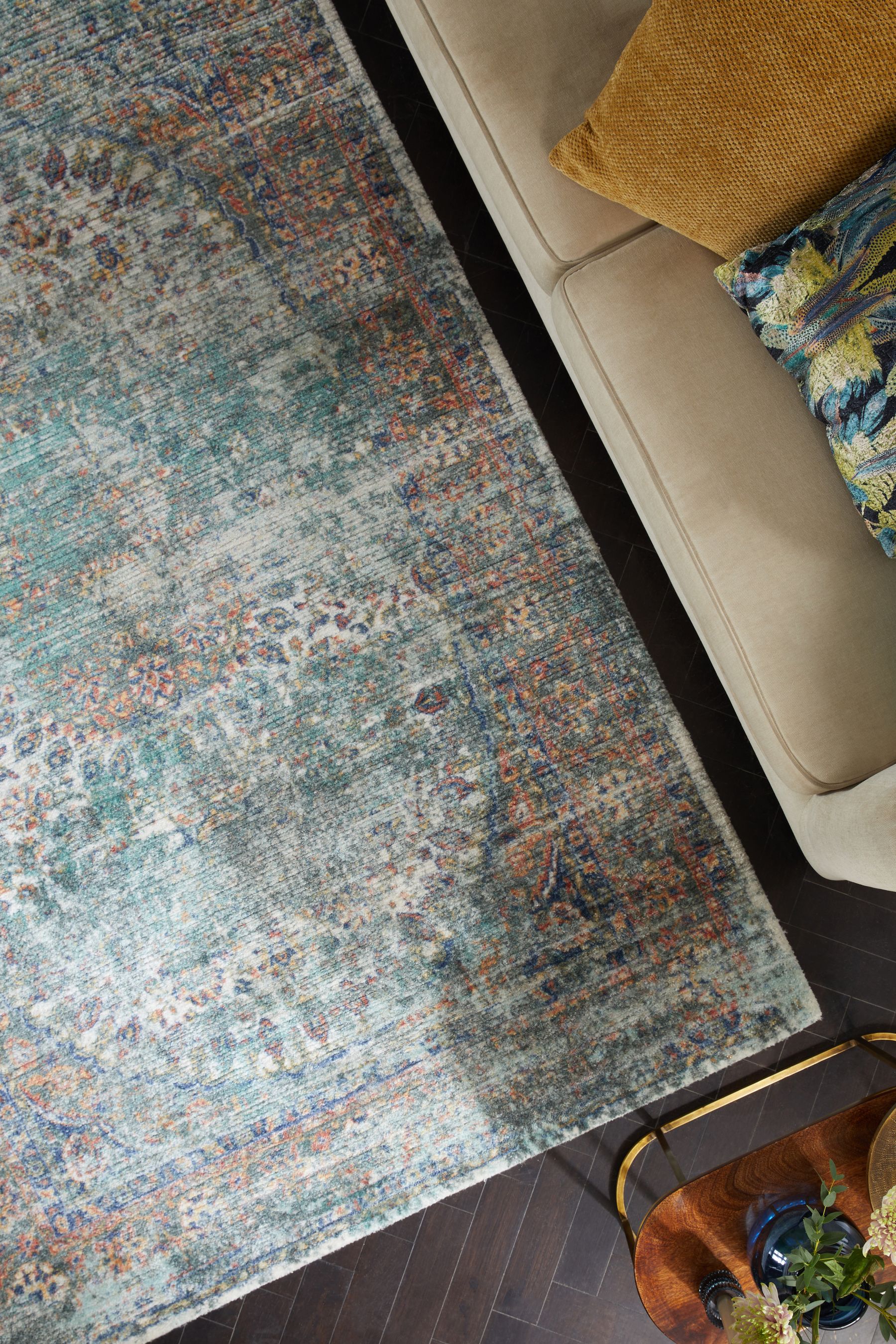 Buy Teal Blue Emporium Oriental Standard Rug from the Next UK online shop