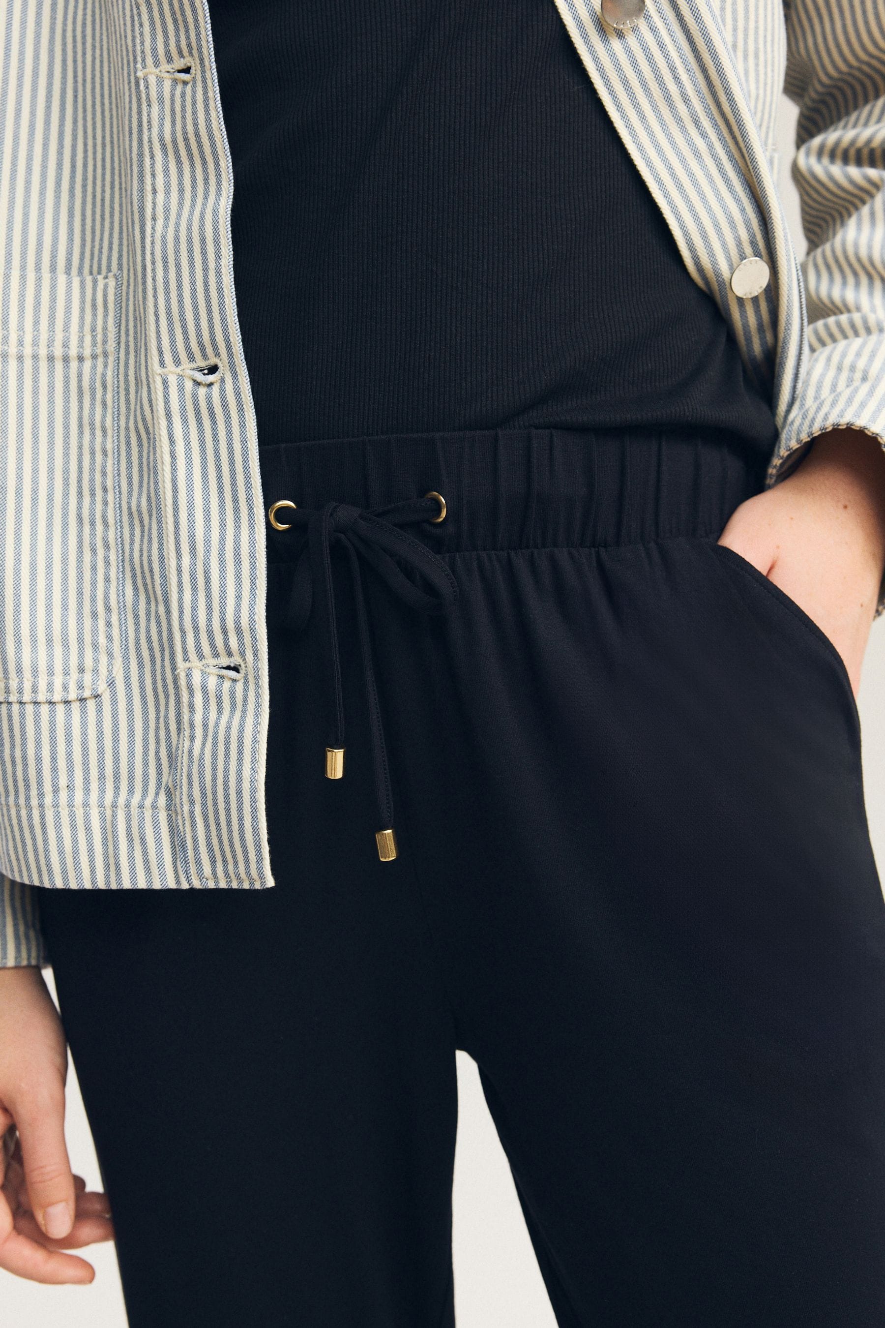 Buy Black Jersey Joggers from the Next UK online shop