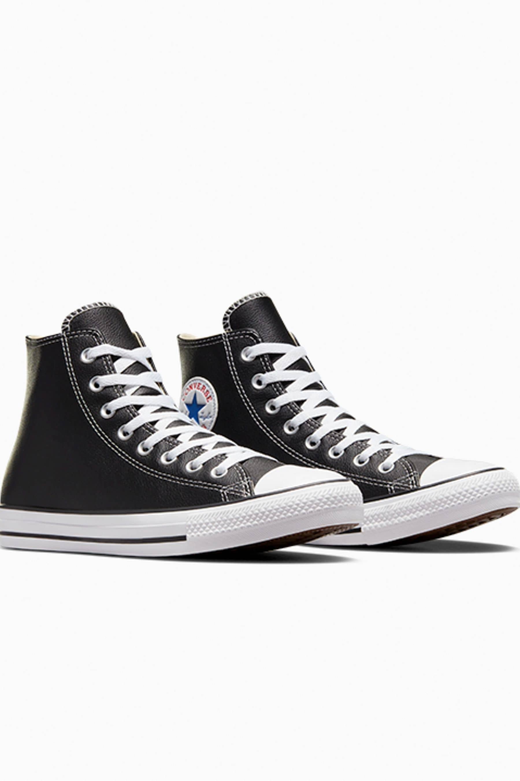 Buy Converse Black Leather High Trainers from the Next UK online shop