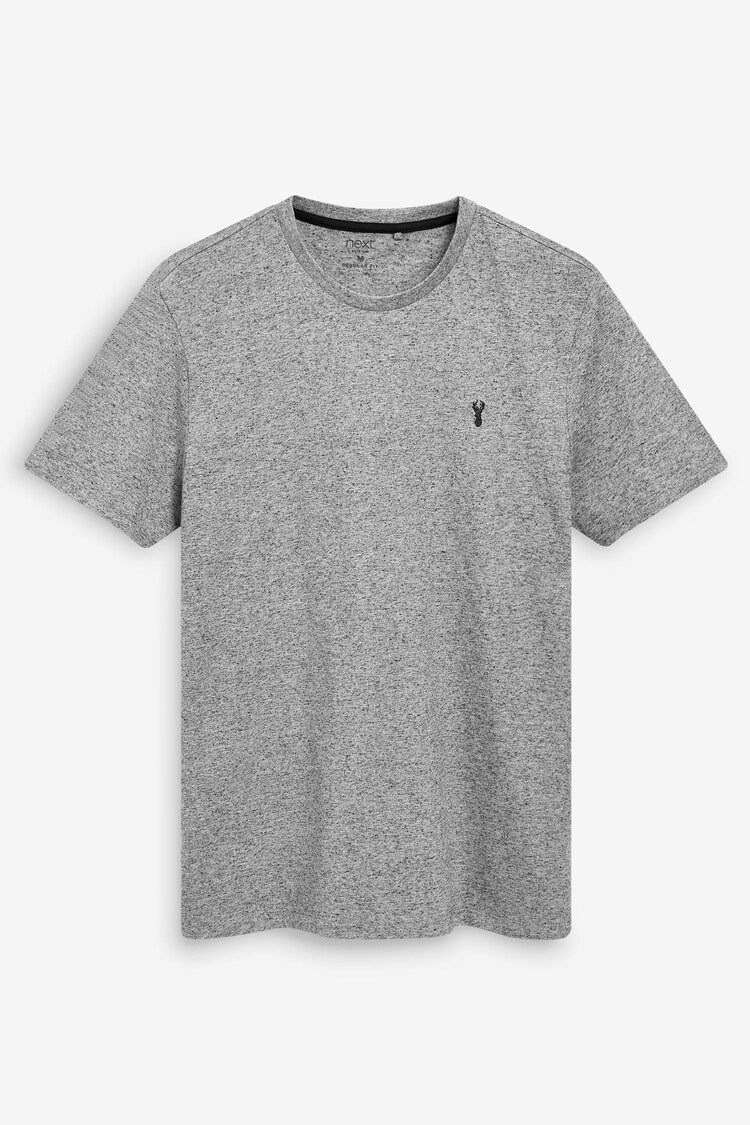 Charcoal Grey Single Stag Marl T-Shirt - Image 1 of 1