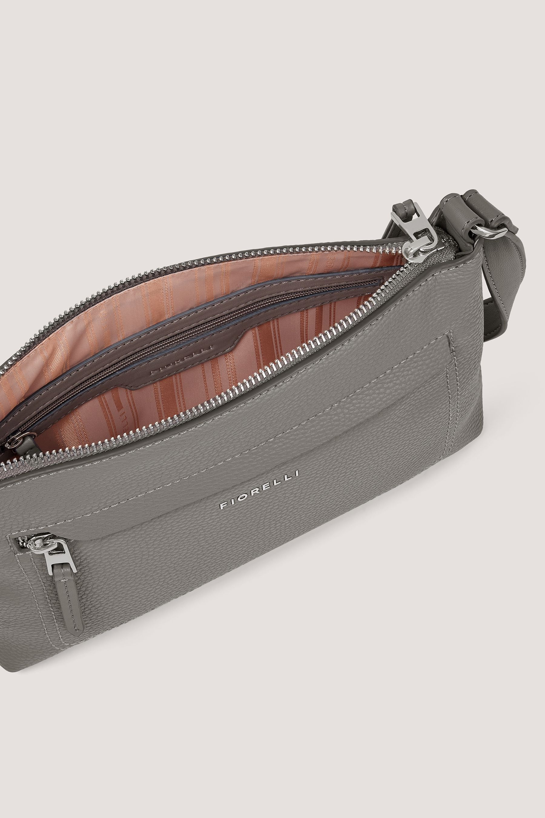 Buy Fiorelli Grey Eden CrossBody Plain Bag from the Next UK online shop