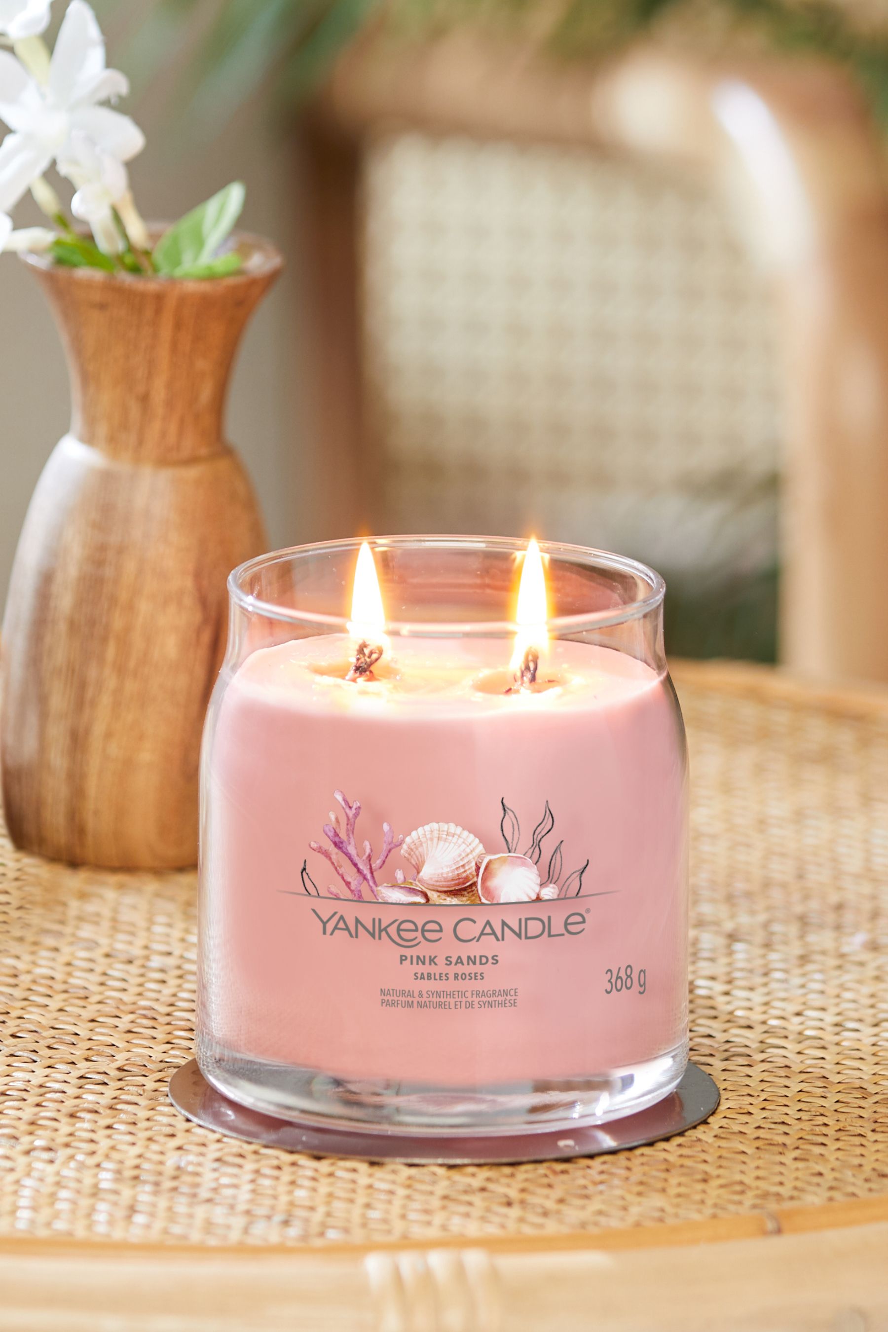 Buy Yankee Candle Pink Signature Medium Jar Sands Scented Candle from