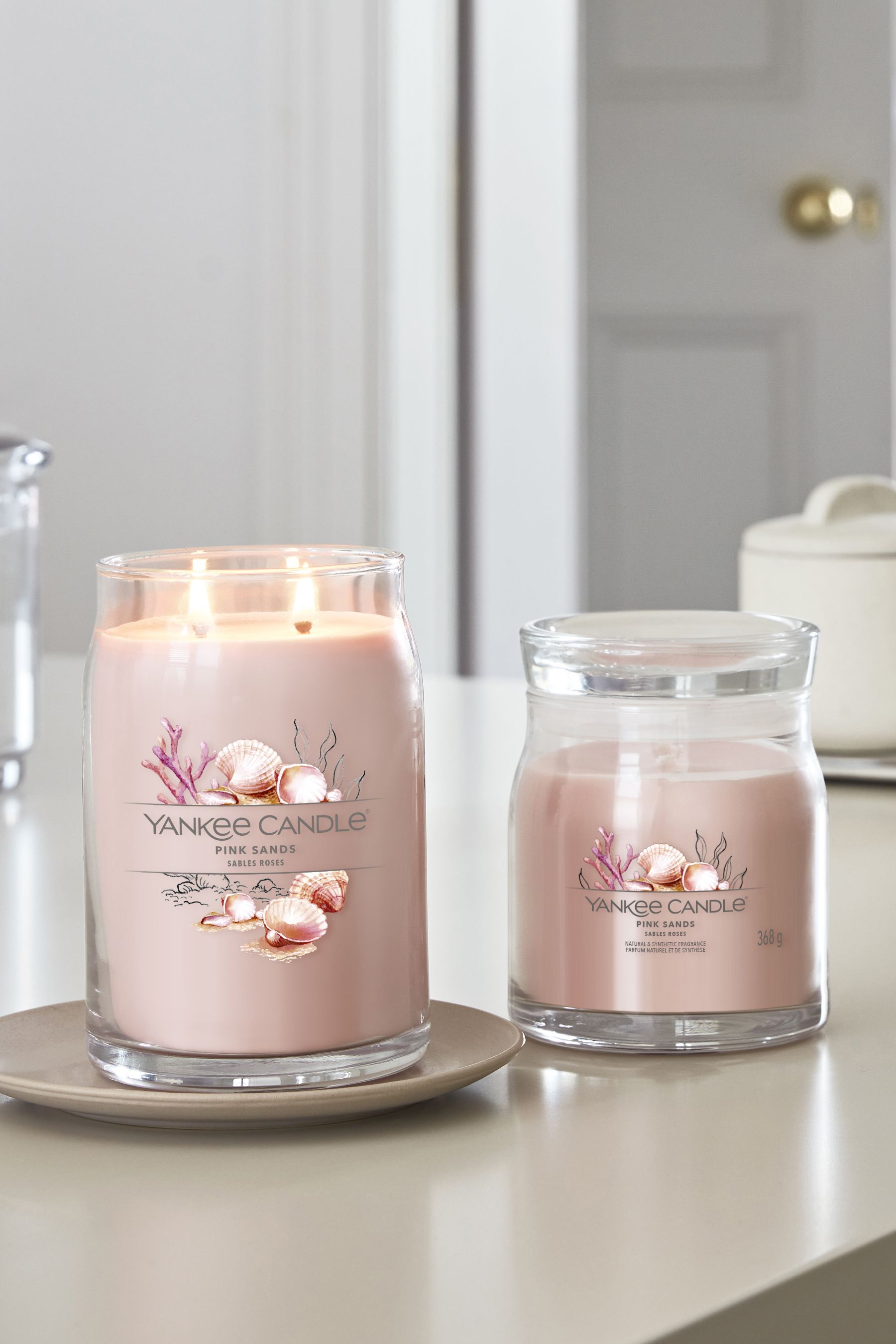 Buy Yankee Candle Pink Signature Medium Jar Sands Scented Candle from