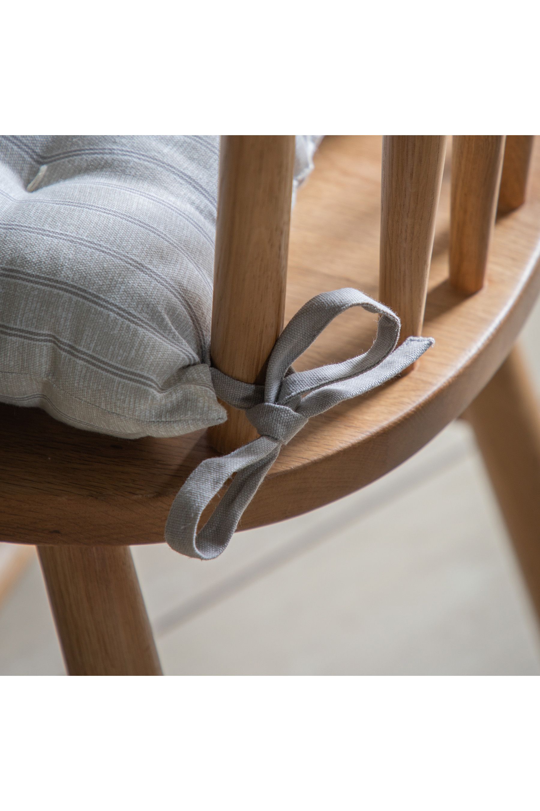 Buy Gallery Home Set of 2 Natural Striped Reversible Seat Pads from the