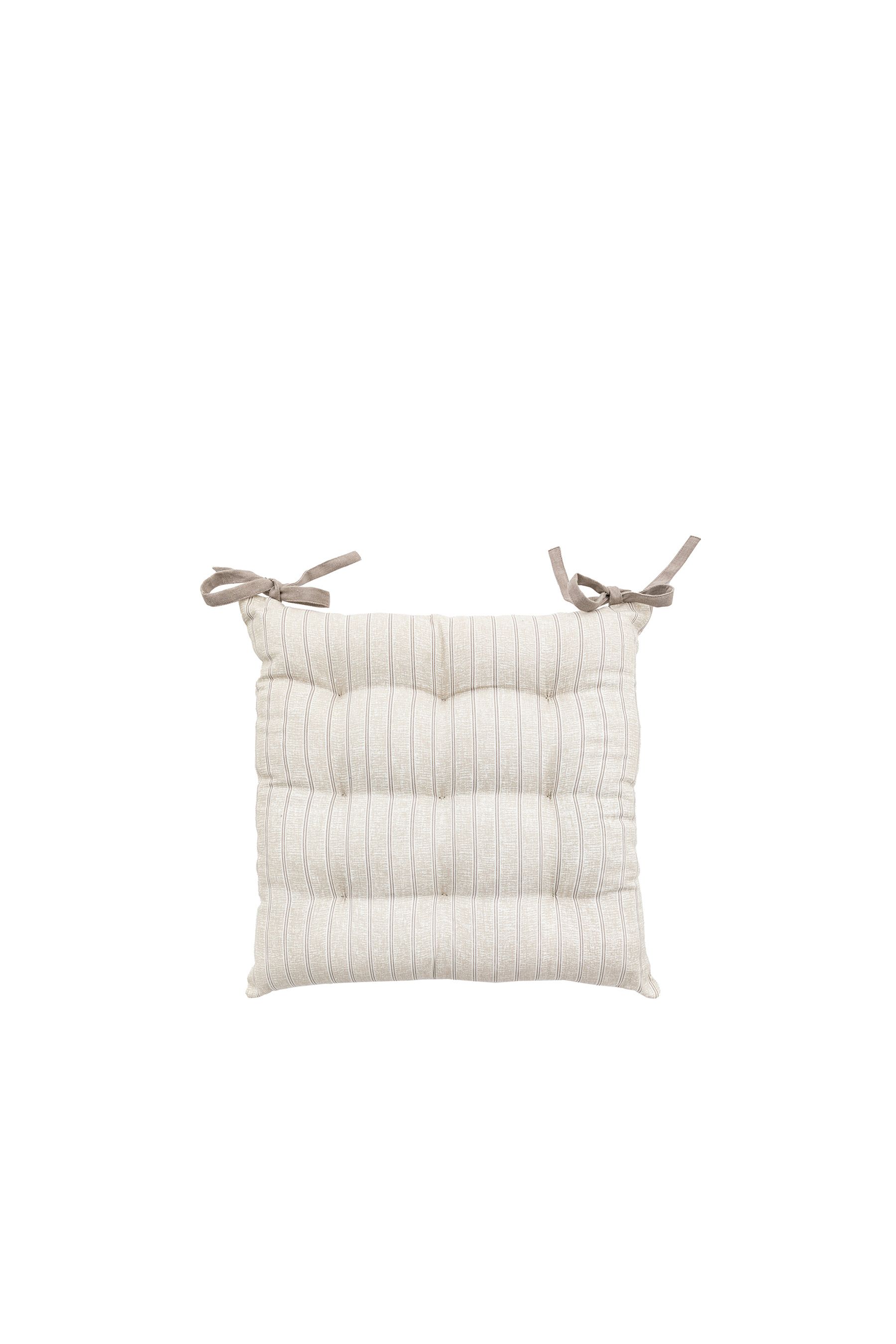 Buy Gallery Home Set of 2 Natural Striped Reversible Seat Pads from the