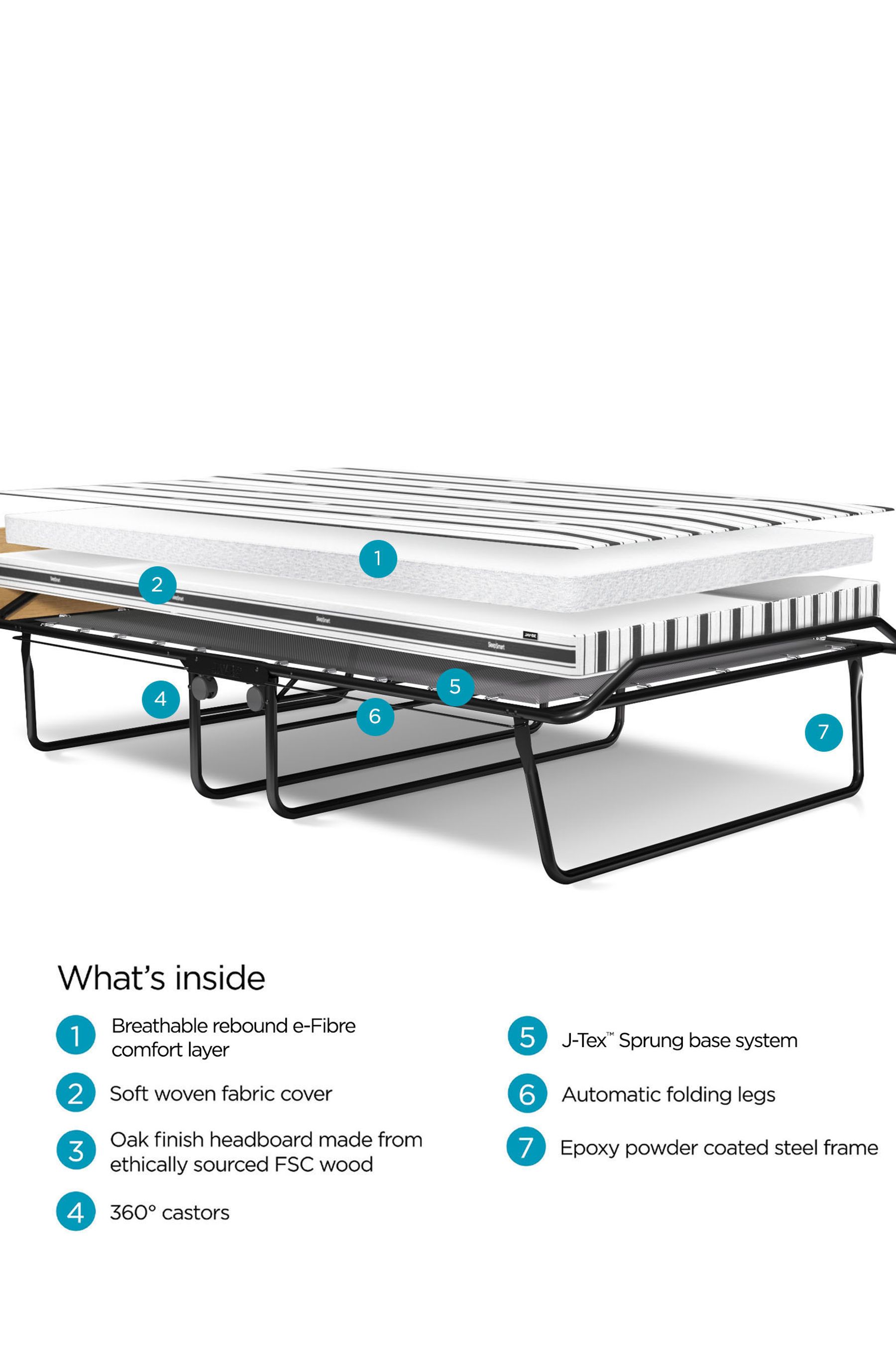 Buy JayBe Beds Black Supreme Automatic Folding Bed with Airflow