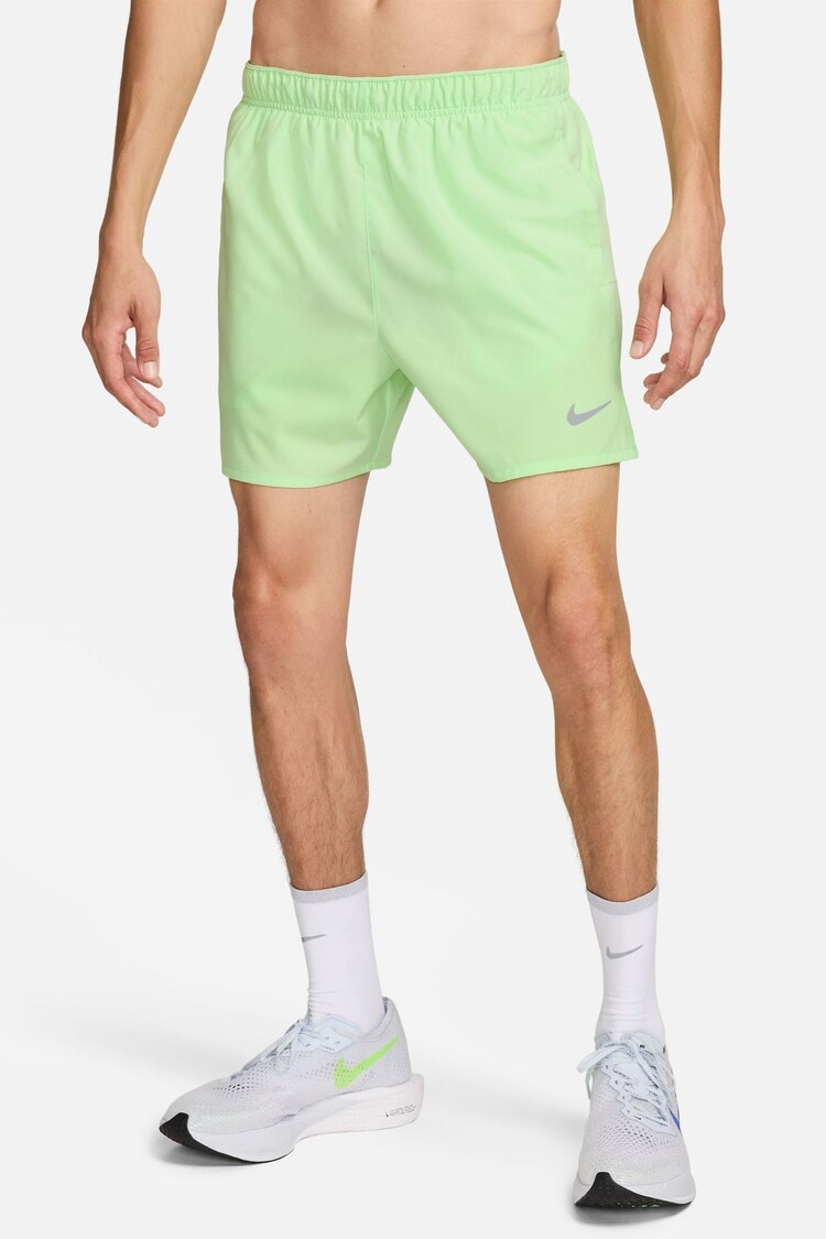 Nike Light Green 5 Inch Dri-FIT Challenger 5 Inch Briefs Lined Running Shorts - Image 1 of 1
