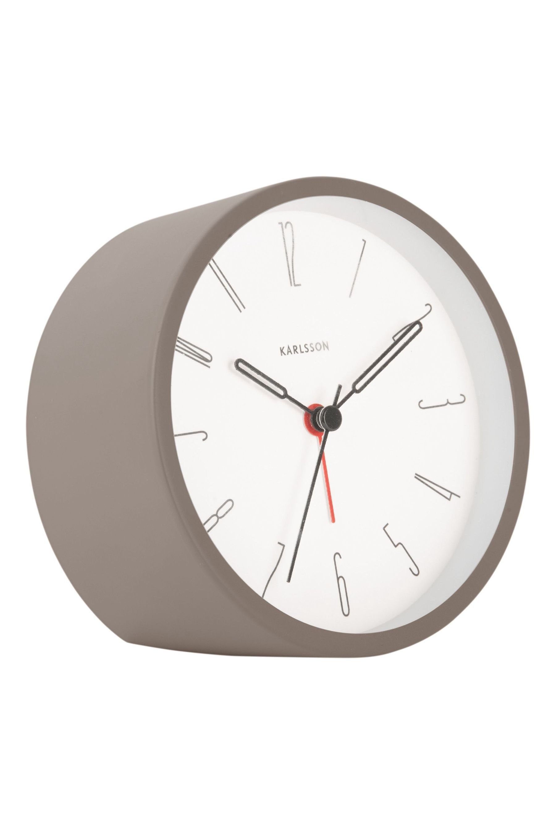 Buy Karlsson Grey Belle Numbers Alarm Clock from the Next UK online shop