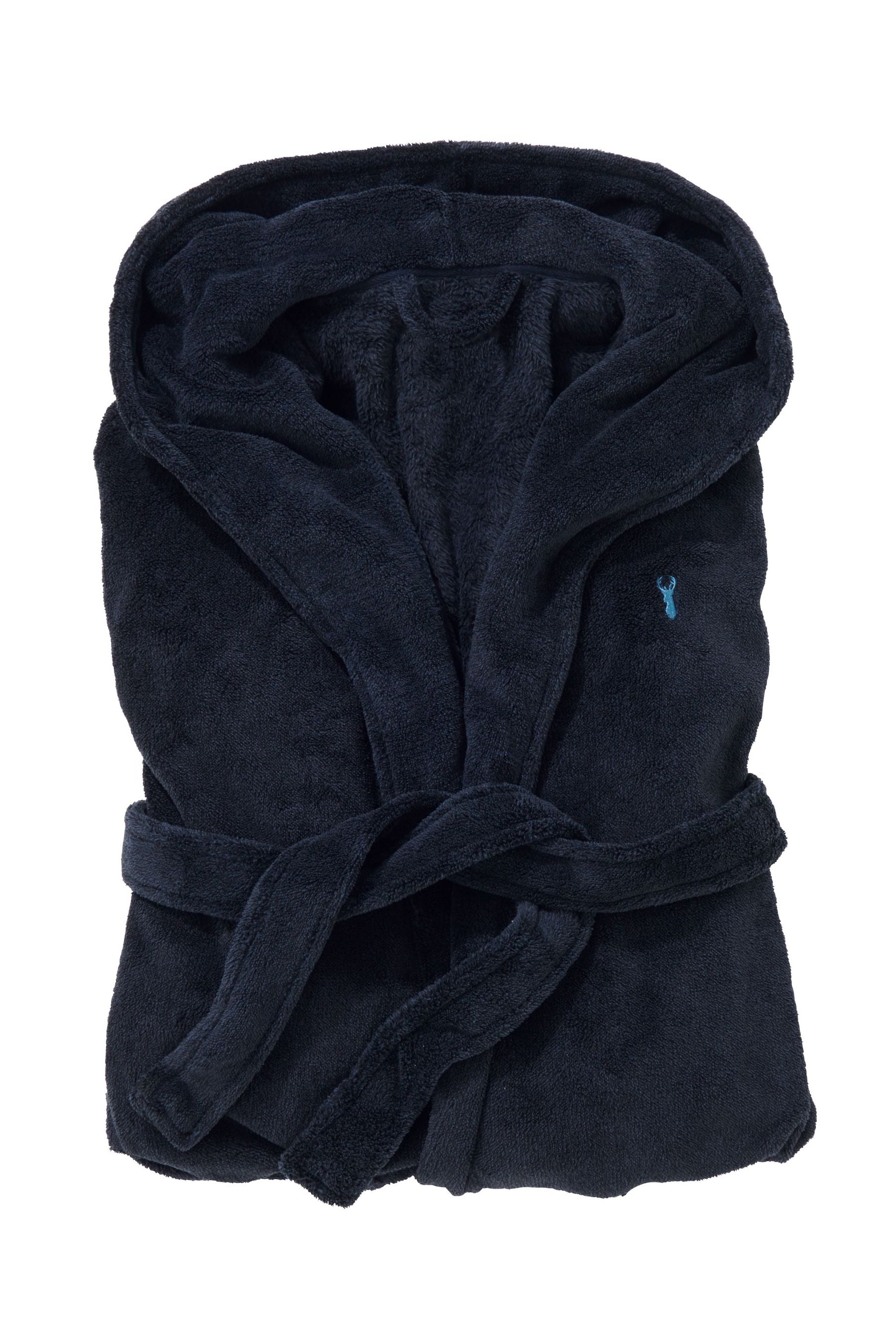 Buy Navy Blue Supersoft Hooded Dressing Gown from the Next UK online shop