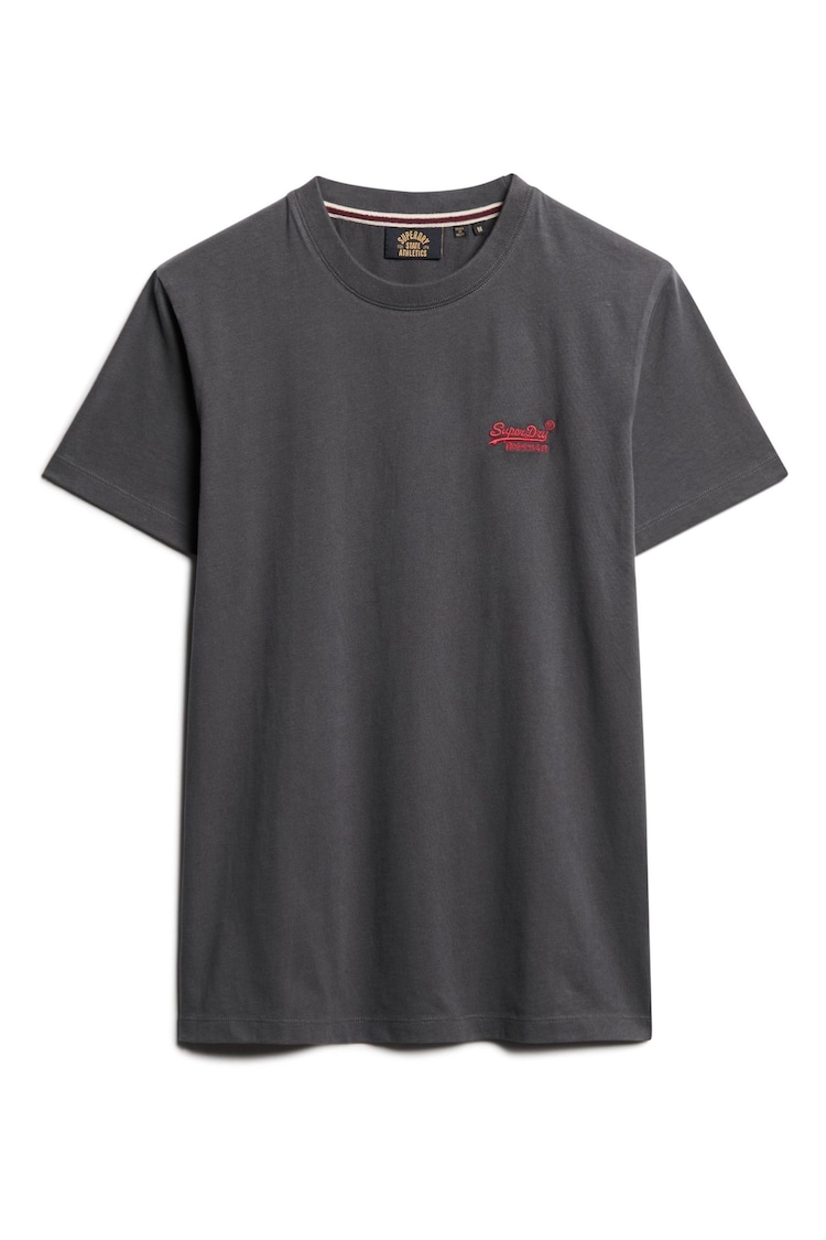 Grafiitti Musta Punainen - Superdry Essential -logokirjonta T-paita - Image 1 of 1